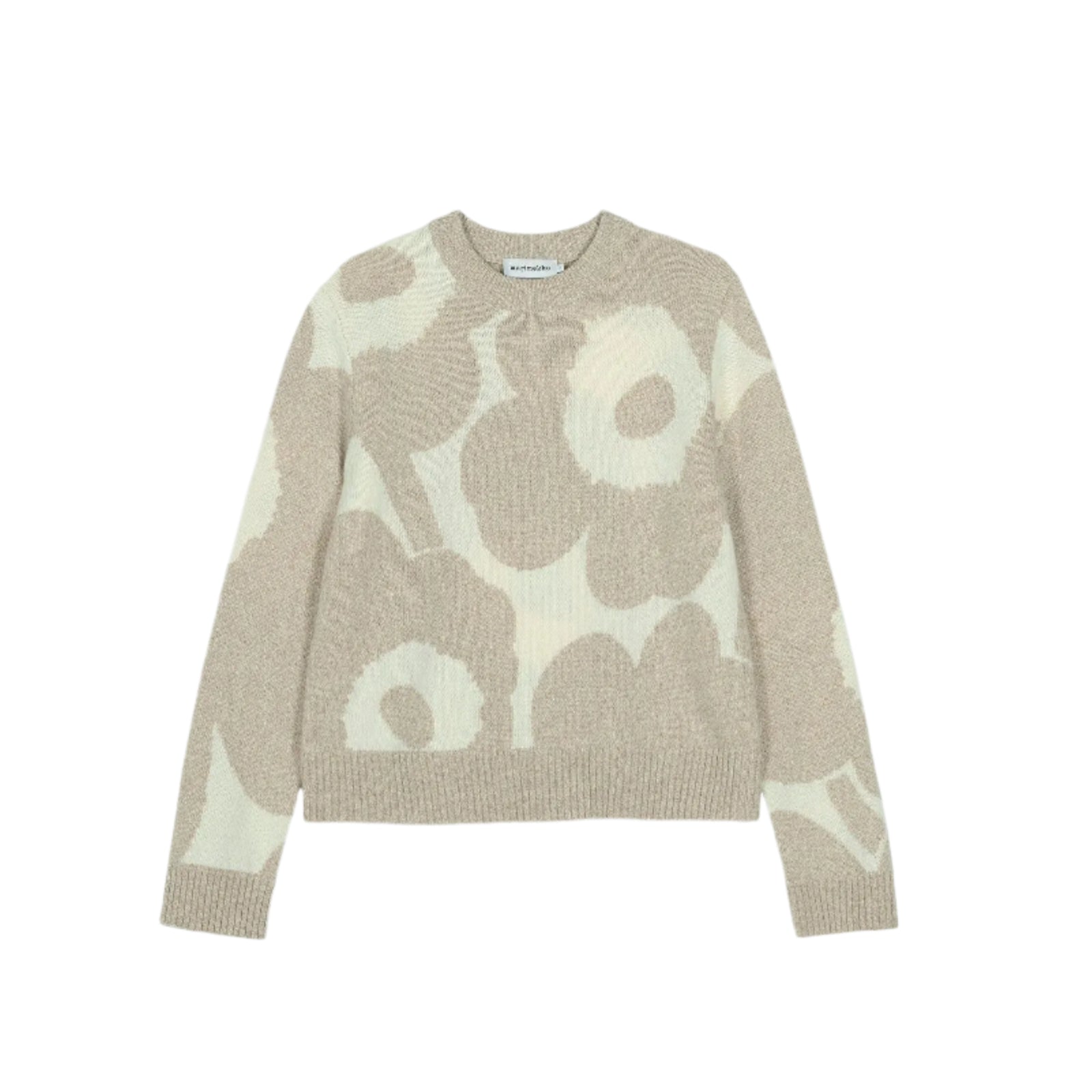 Marimekko Aatto Unikko Knitted Pullover Beige Eleish Van Breems Home
