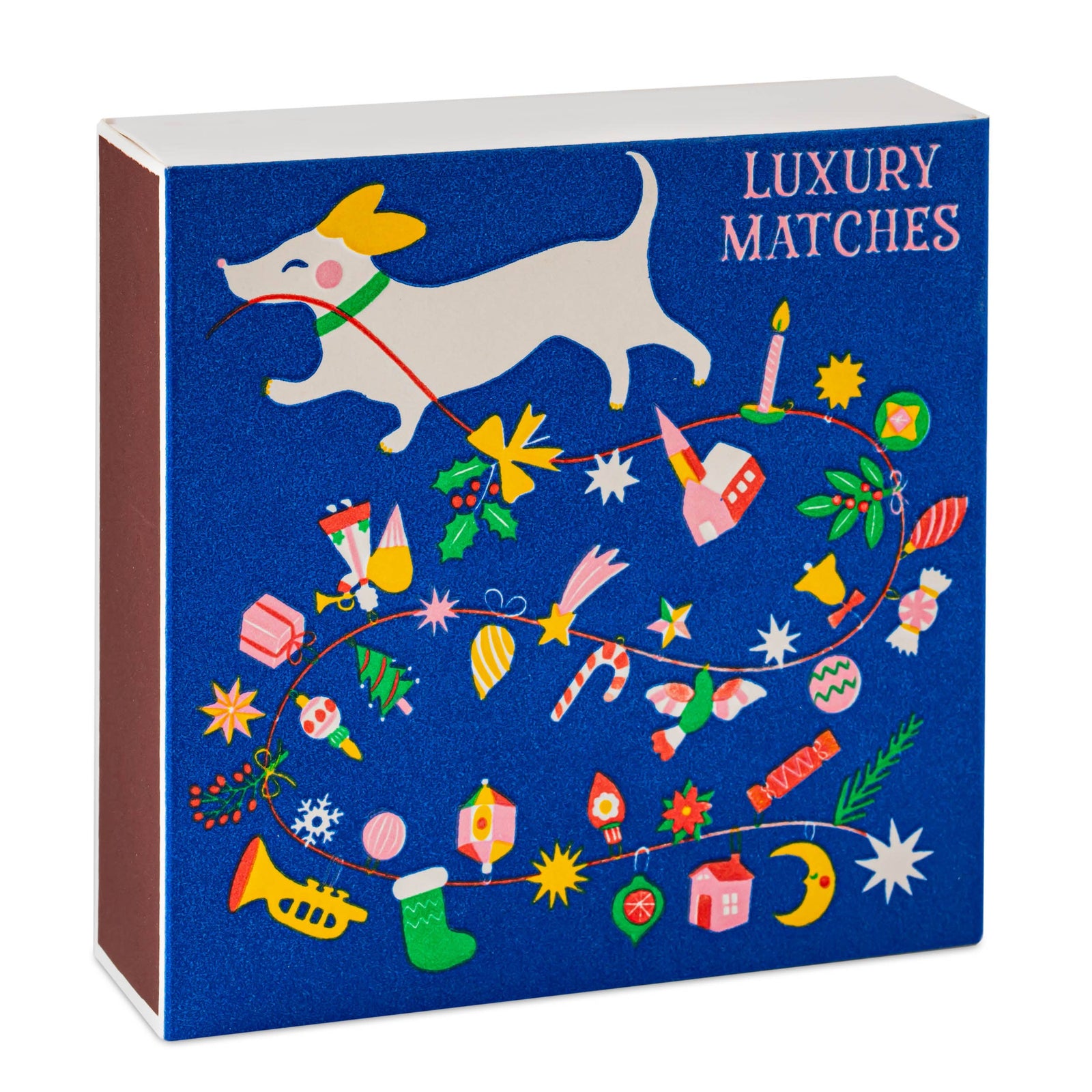 Festive Dog | Square - Christmas Safety Matches🎄 Eleish Van Breems Home