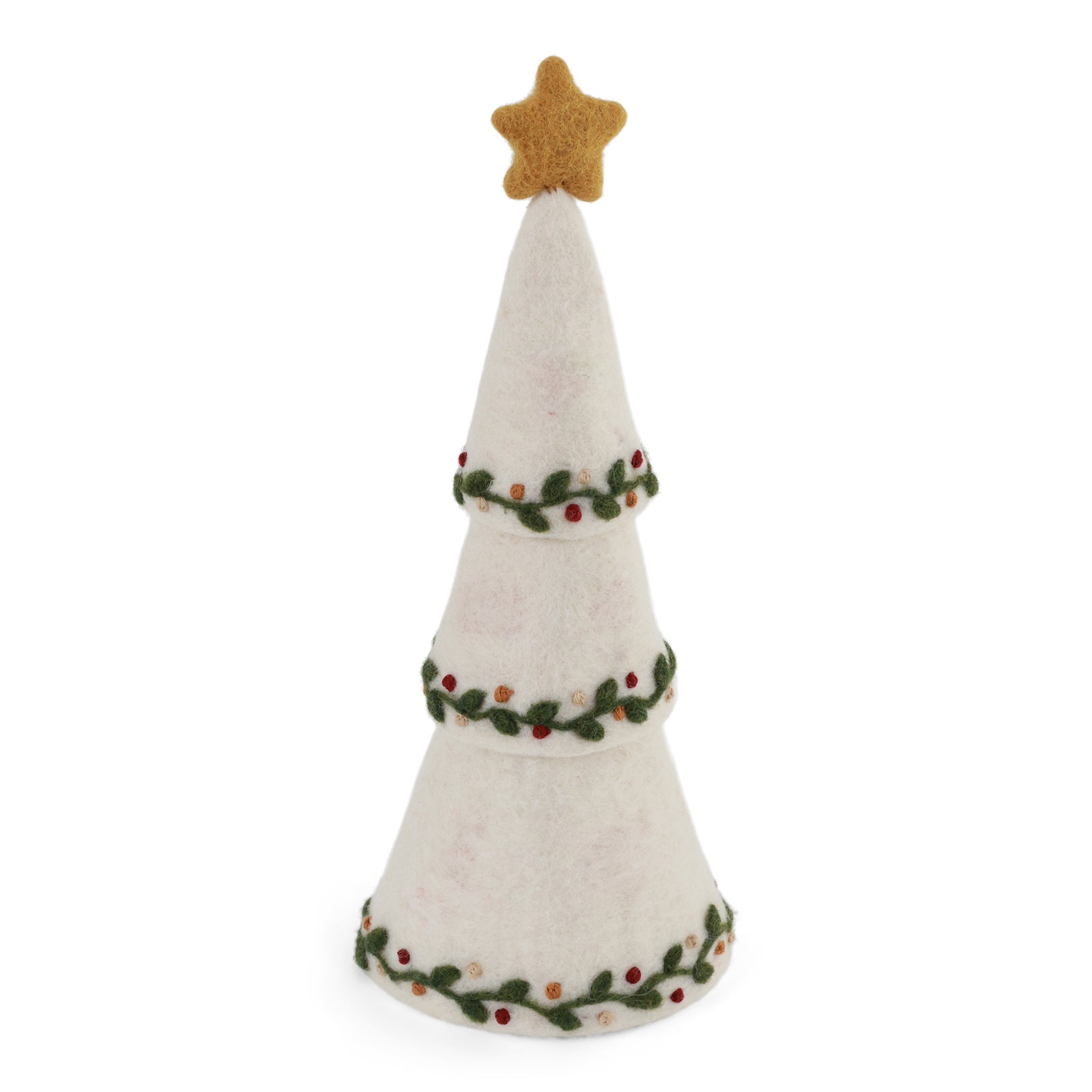 Christmas Tree w/Embroidery - 3 in One - White Eleish Van Breems Home