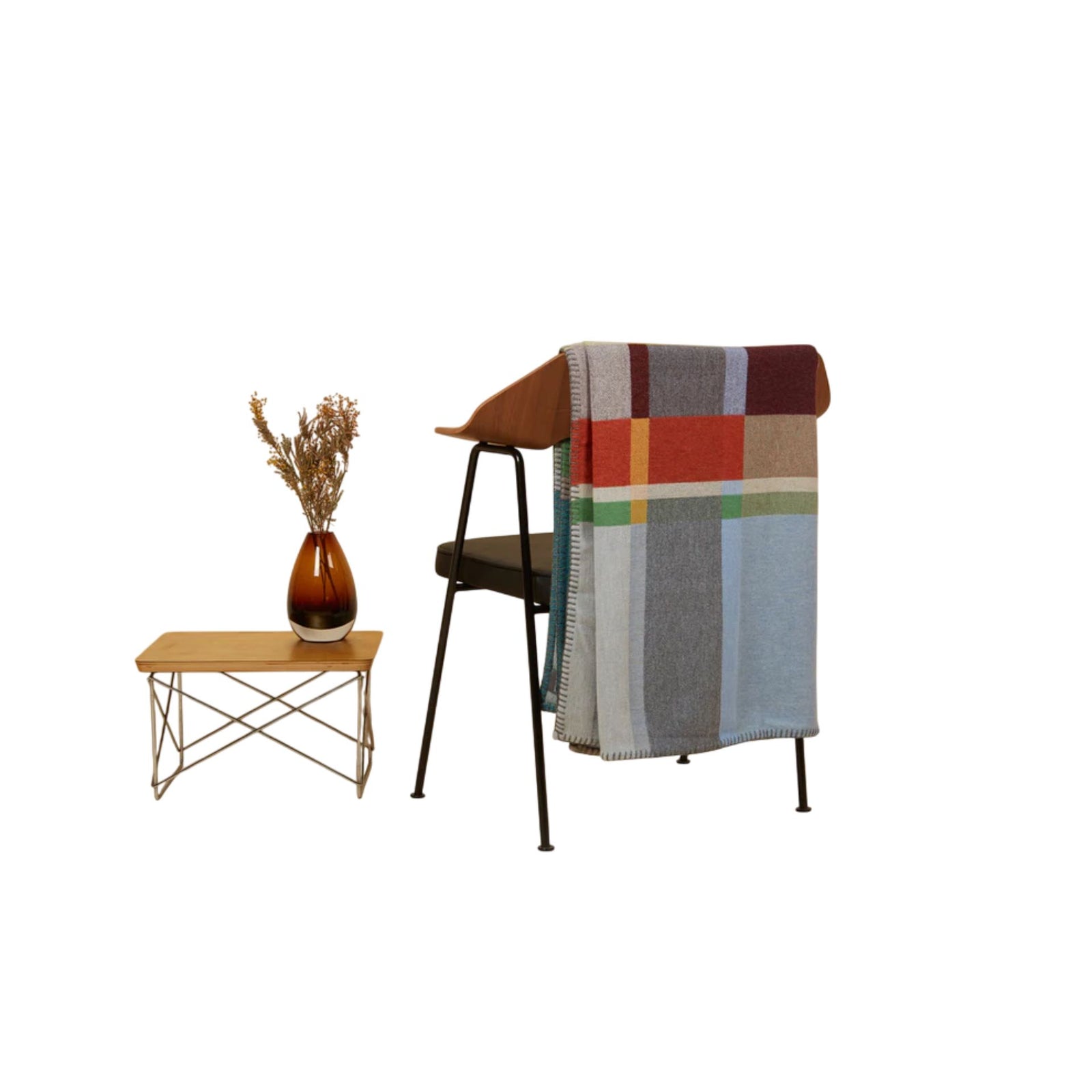 Wallace Sewell Feilden Throw Lambswool Block Throw Eleish Van Breems Home