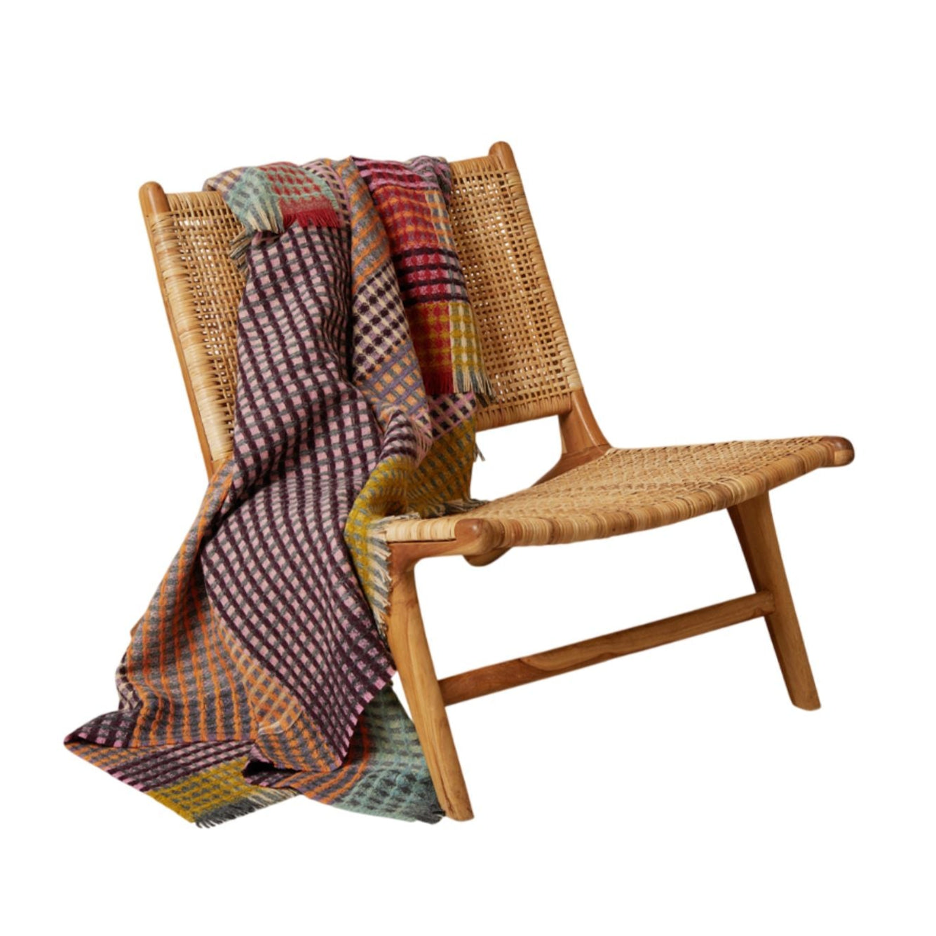 Kew Shetland Wool Waffle Throw Eleish Van Breems Home