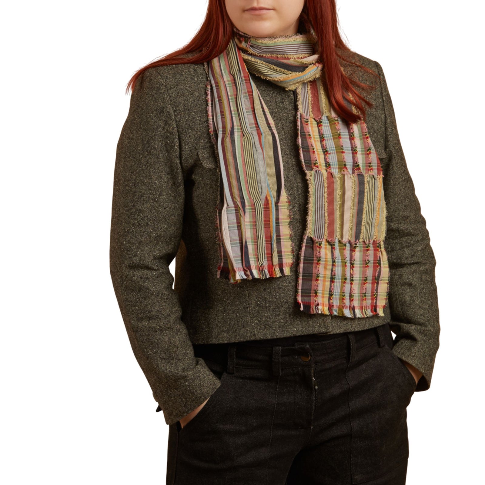Peonia Lollipop Silk & Wool Scarf Eleish Van Breems Home