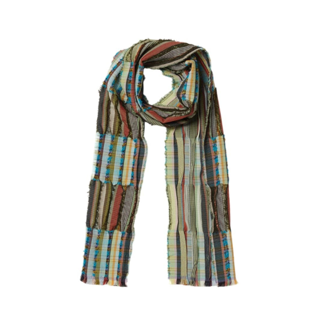Peonia Chartreuse Silk & Wool Scarf Eleish Van Breems Home