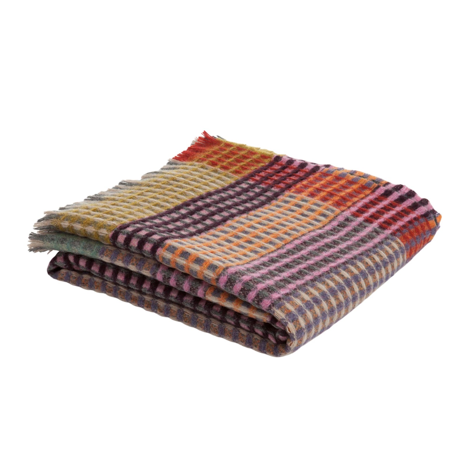 Kew Shetland Wool Waffle Throw Eleish Van Breems Home