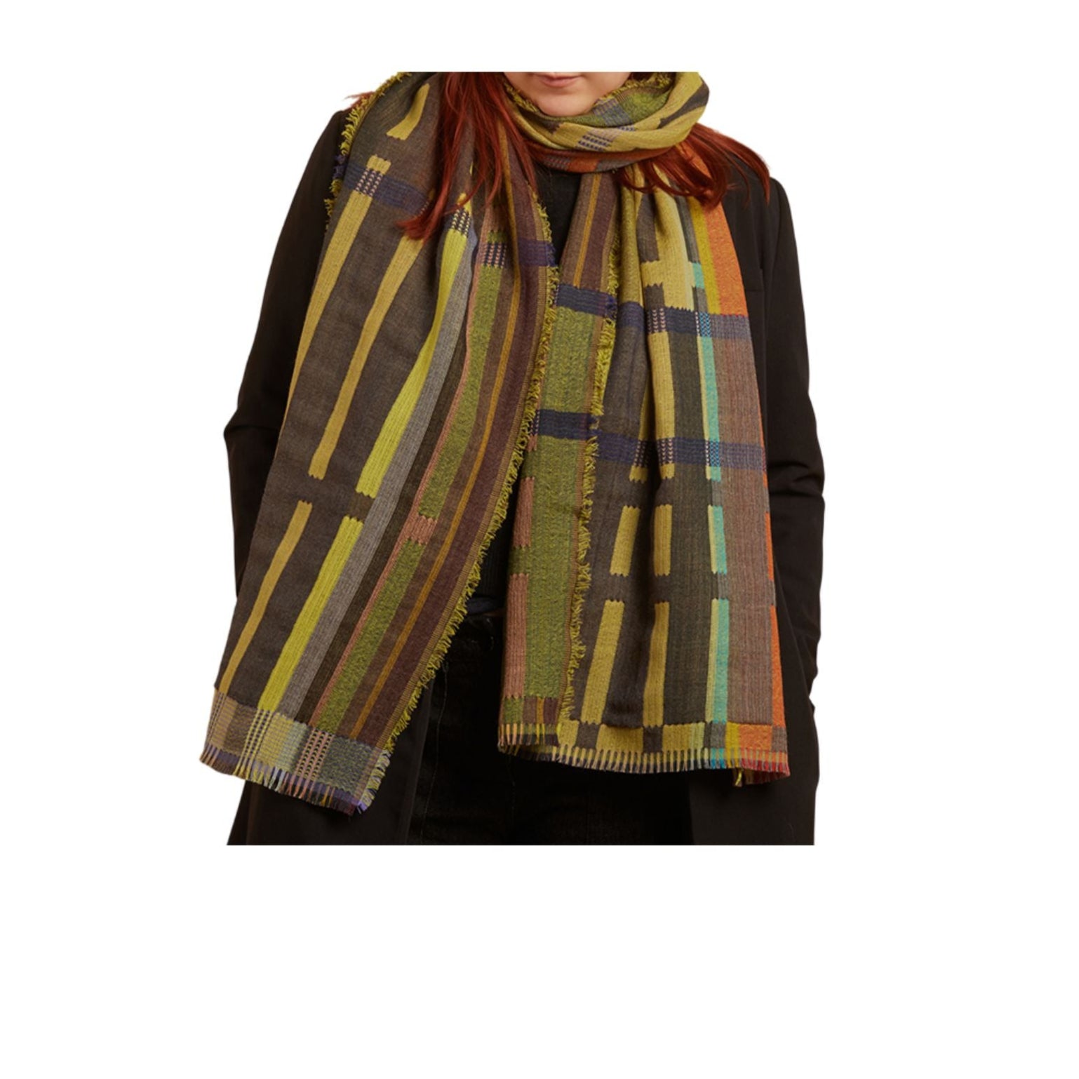 Campanula Khaki Wool Wrap Eleish Van Breems Home
