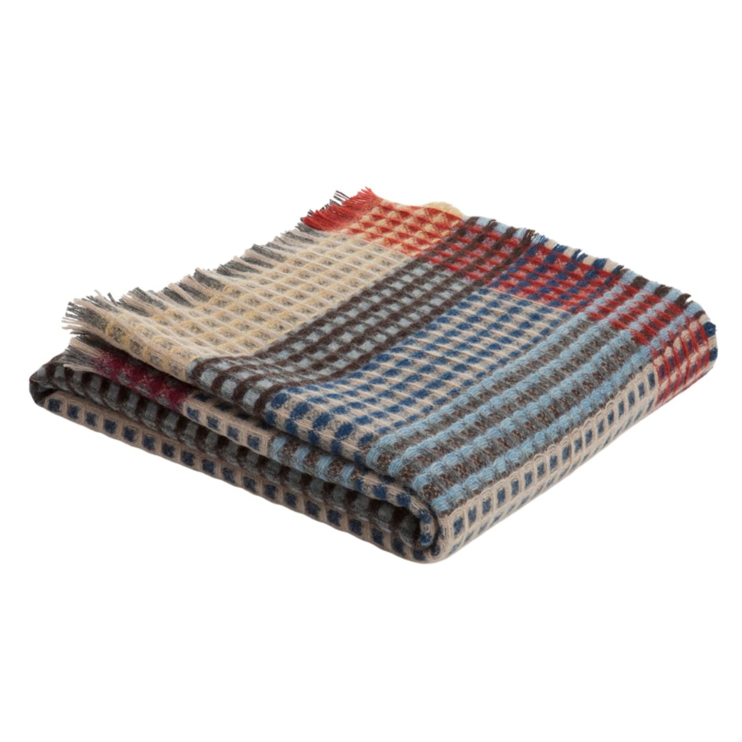 Regent Shetland Wool Waffle Throw Eleish Van Breems Home
