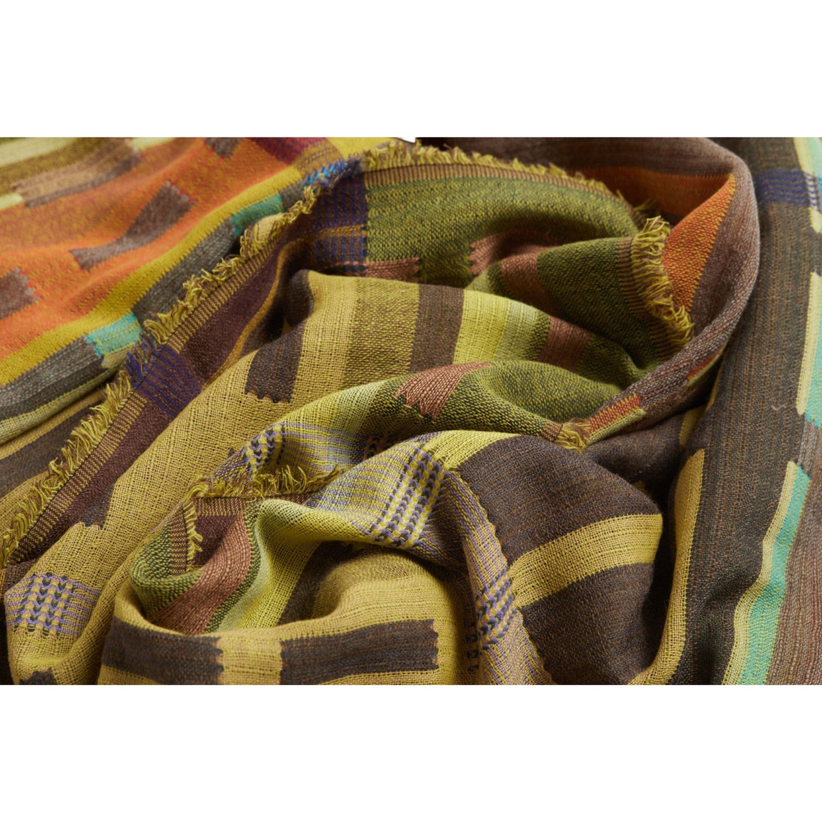 Campanula Khaki Wool Wrap Eleish Van Breems Home