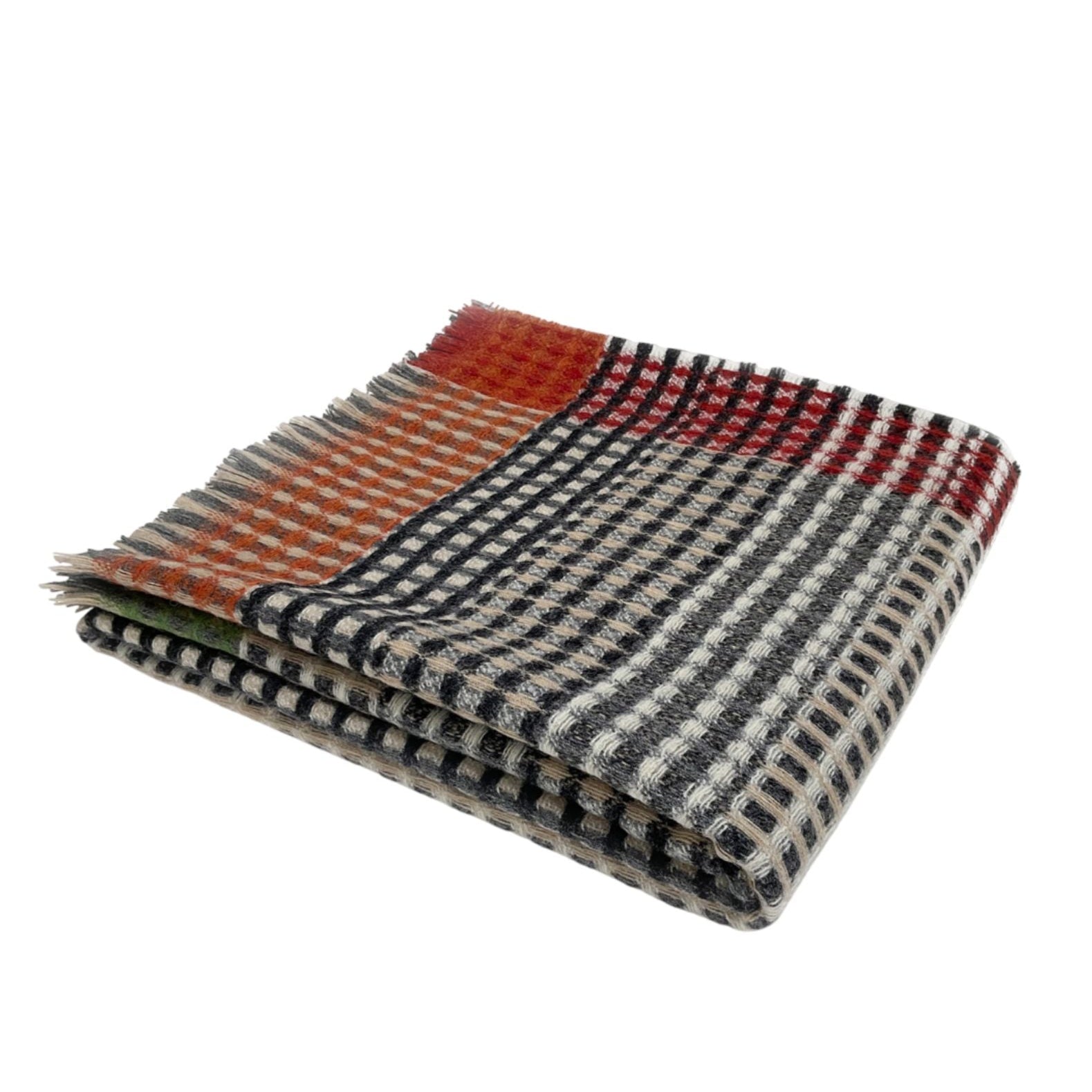 Whittington Shetland Wool Waffle Throw Eleish Van Breems Home