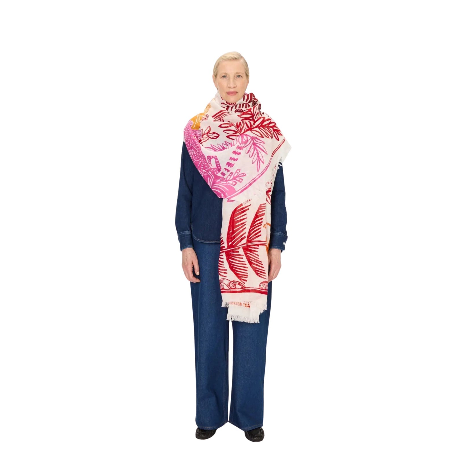 Jungle Red Scarf Eleish Van Breems Home
