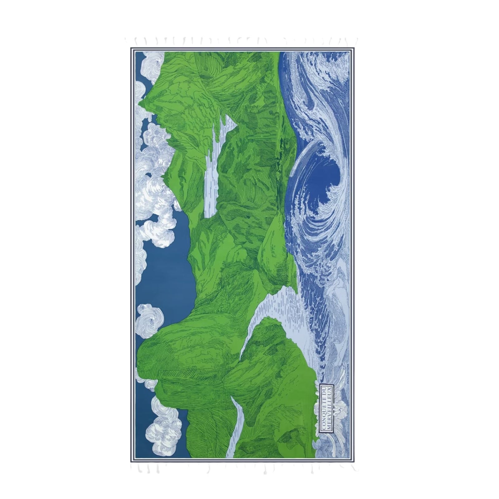 Fouta Towel, Balthazar Blue Eleish Van Breems Home