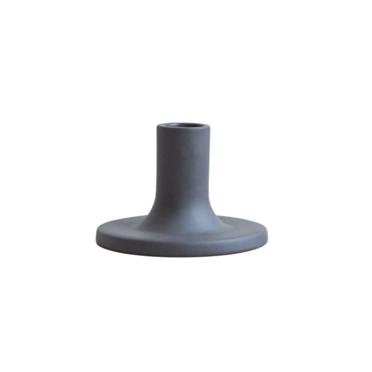 Daily Ceramic Taper Holder, Smoke Eleish Van Breems Home