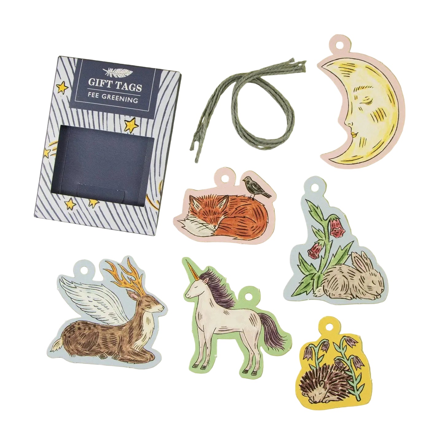 Sleeping Woodland Gift Tags Eleish Van Breems Home