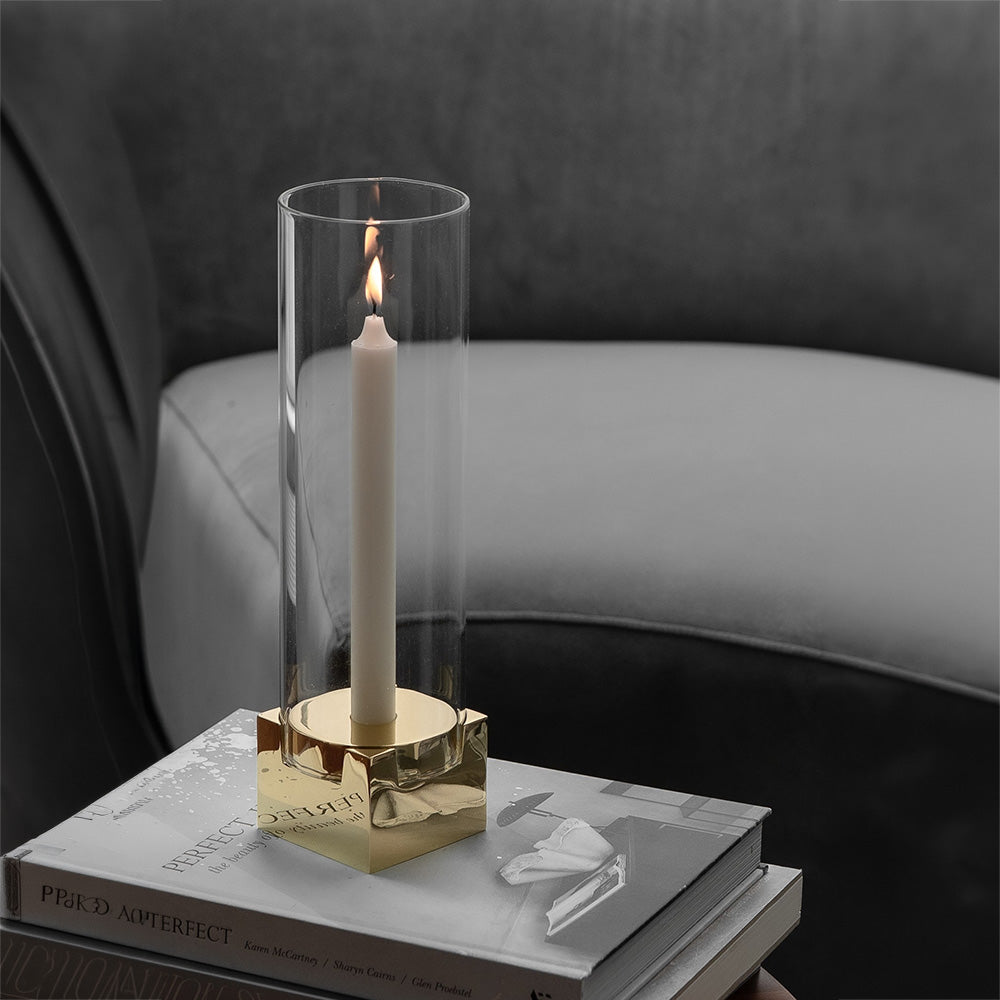 Skultuna Hurricane Lantern, Brass Eleish Van Breems Home