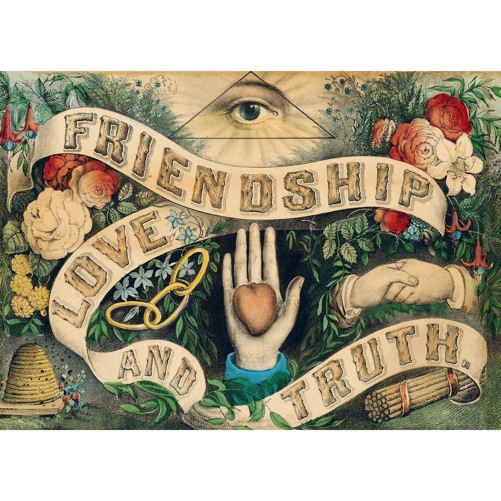 John Derian Friendship, Love, and Truth 1000-Piece Puzzle Eleish Van Breems Home