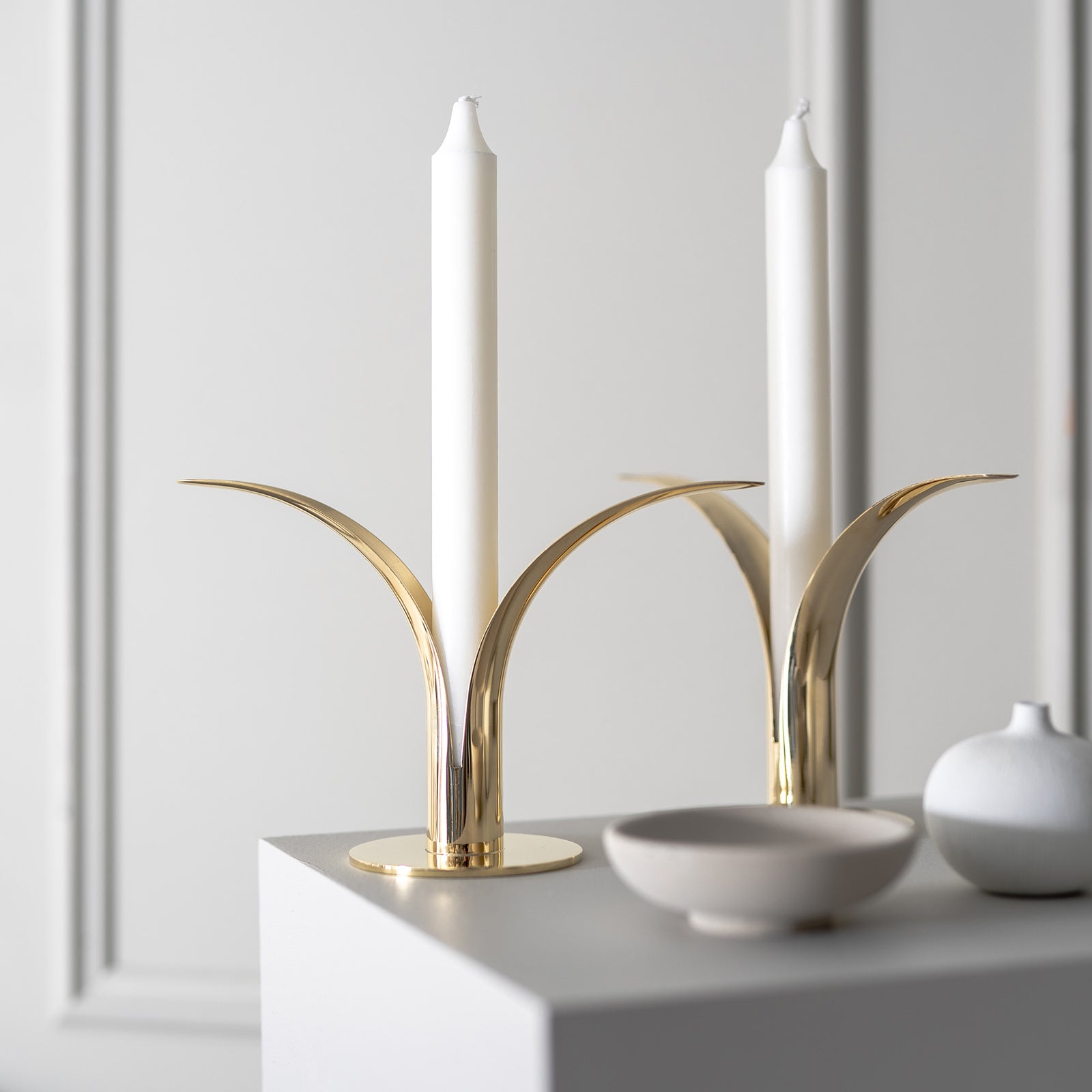 Lily Brass Candle Holder Eleish Van Breems Home