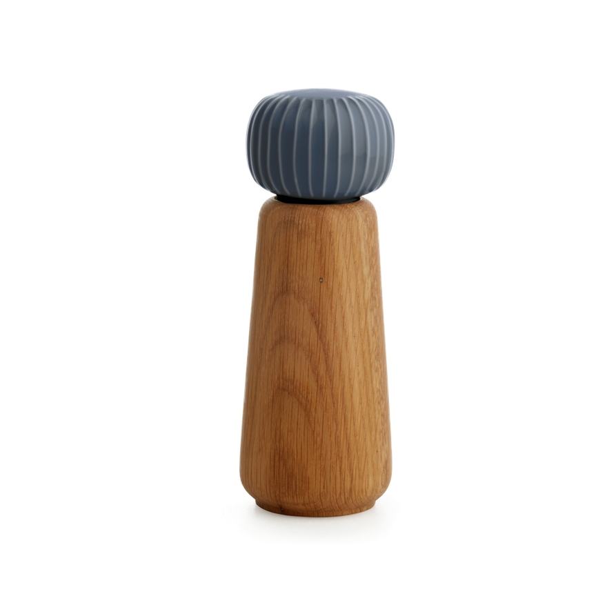 Kähler - Hammershøi - 7.3" Oak & Ceramic Spice Grinder Eleish Van Breems Home