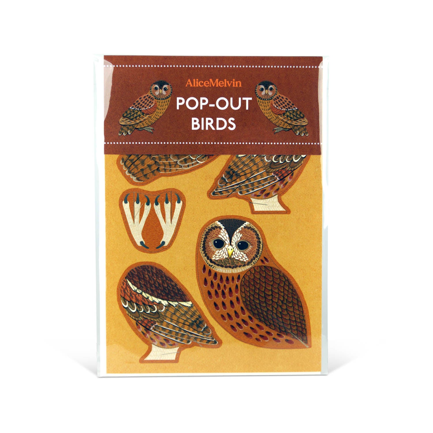 Pop-out Tawny Owl Card Eleish Van Breems Home