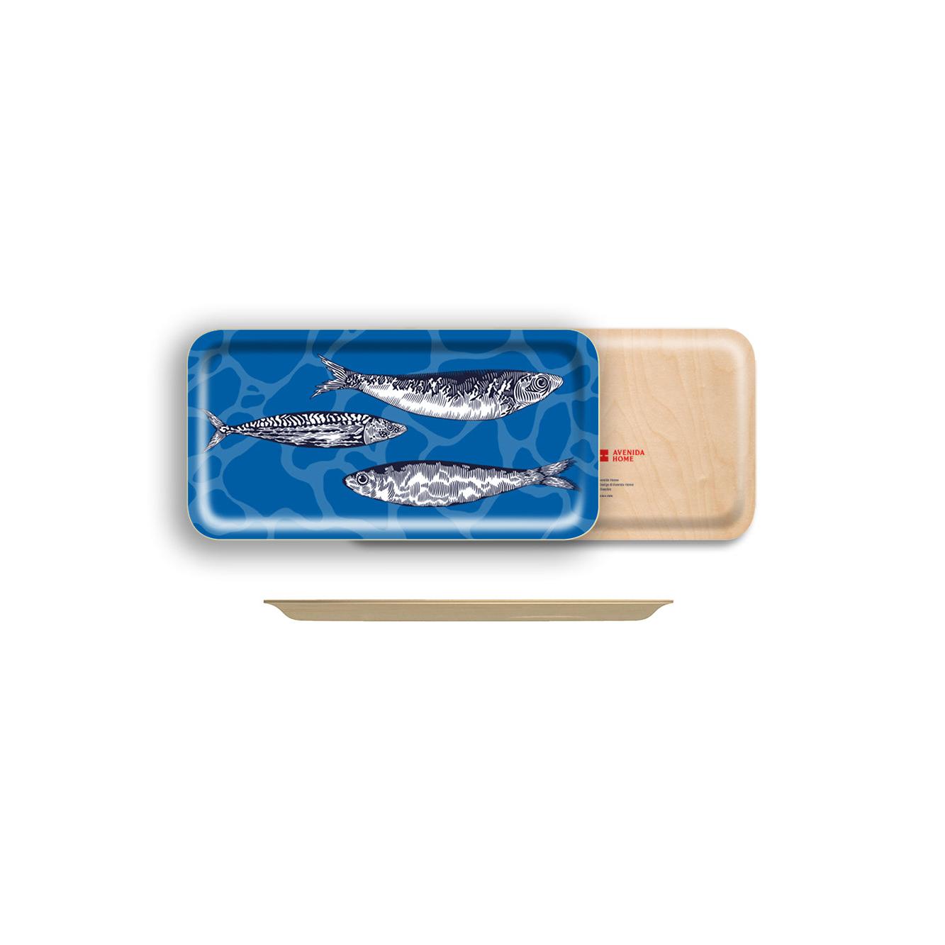 Blue Tide Marine Narrow Tray Eleish Van Breems Home