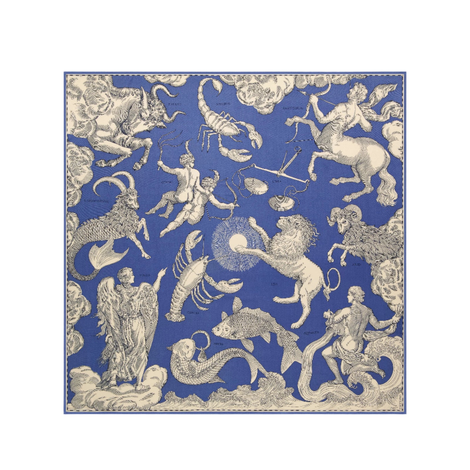 Square Scarf, Astrologie Blue Eleish Van Breems Home