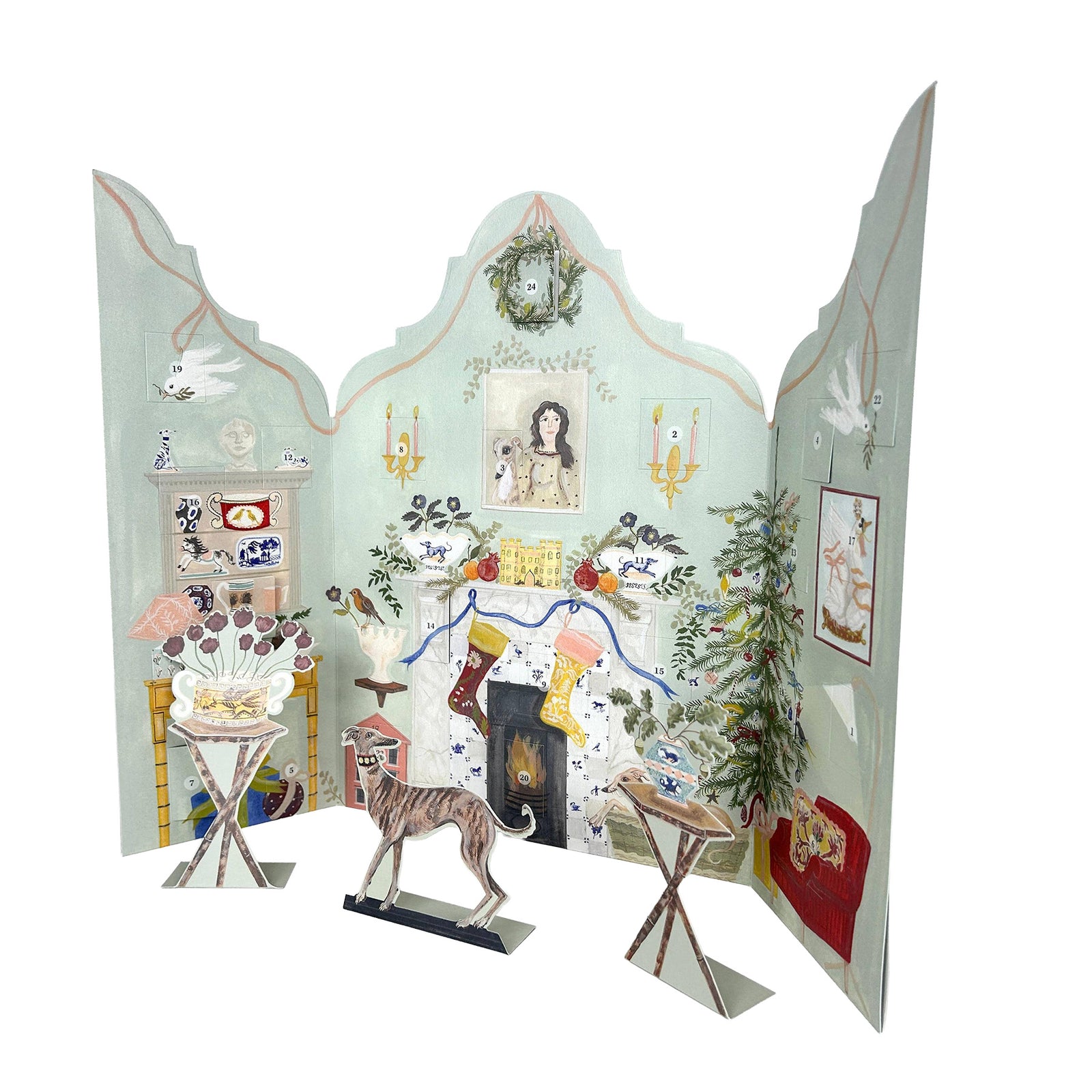 Festive Dutch Gable Advent Calendar by Polly Fern Eleish Van Breems Home