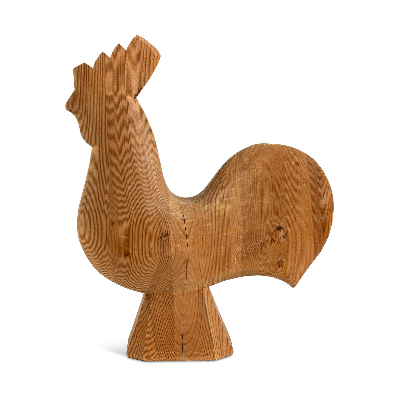 Swedish Midcentury Wood Rooster From Dala Eleish Van Breems Home