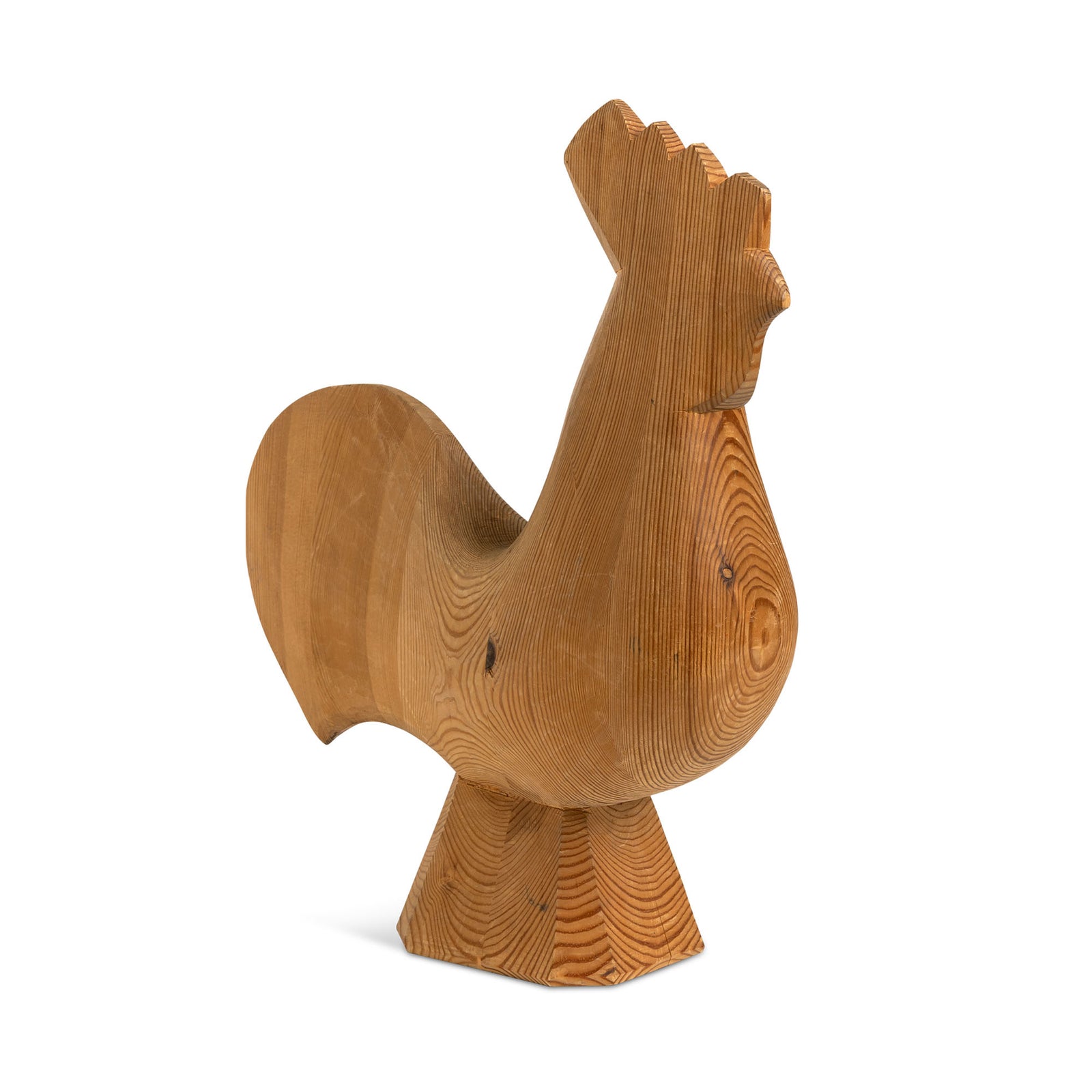 Swedish Midcentury Wood Rooster From Dala Eleish Van Breems Home
