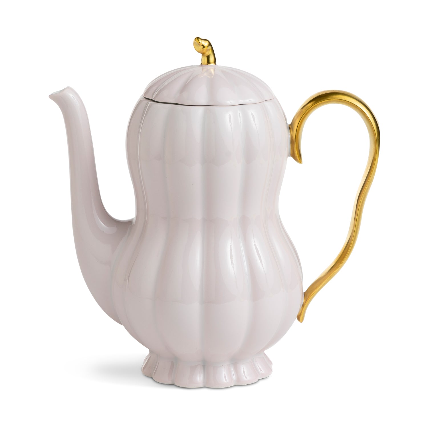 Mocca Pot With Lid Light Pink & Gold Eleish Van Breems Home
