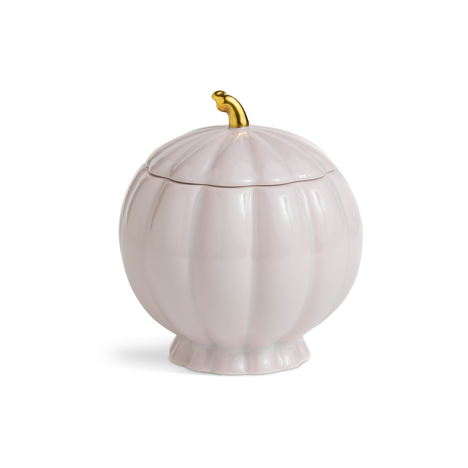 Sugar Bowl With Lid In Fond Light Pink & Gold Eleish Van Breems Home