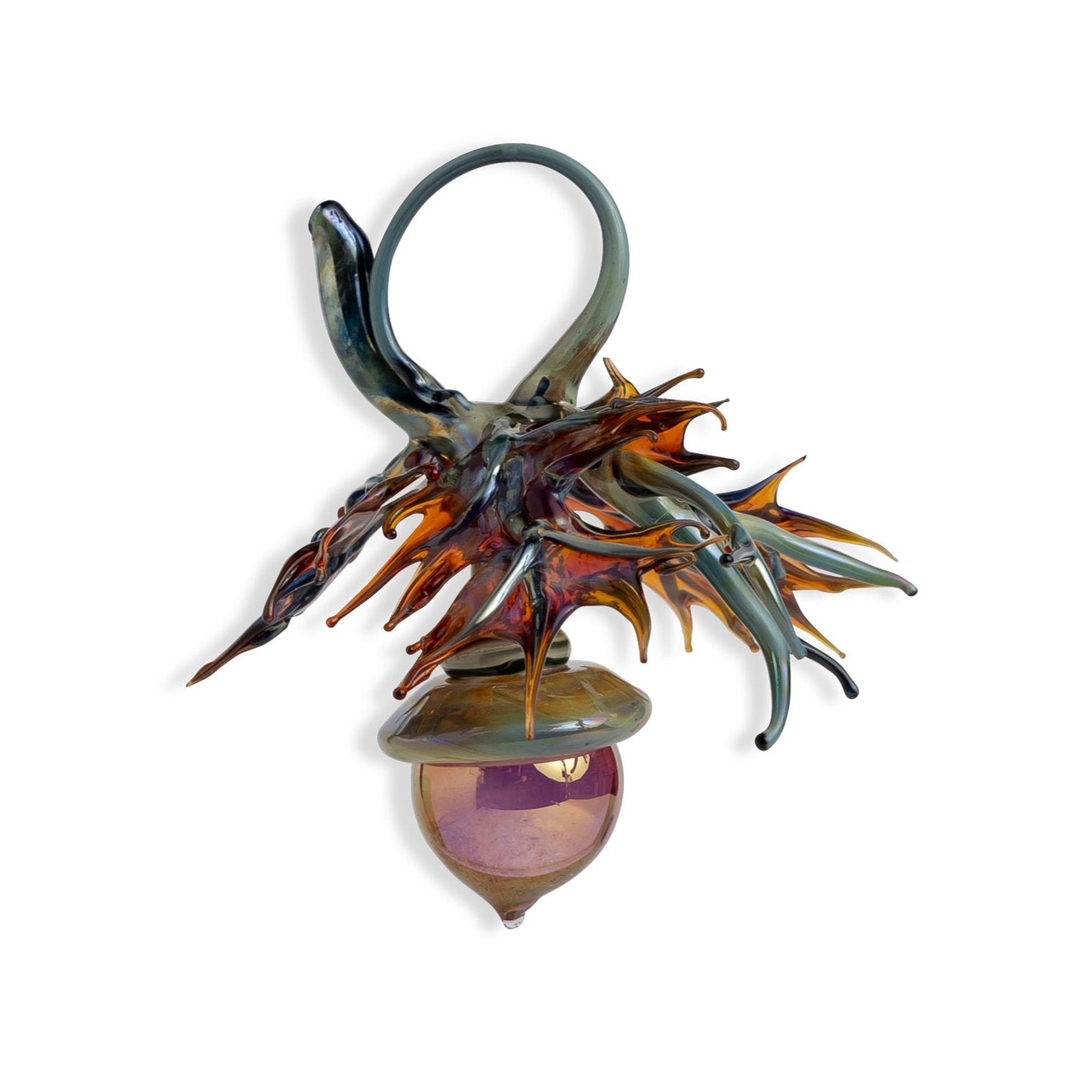 Handmade Glass Acorn Ornament Eleish Van Breems Home