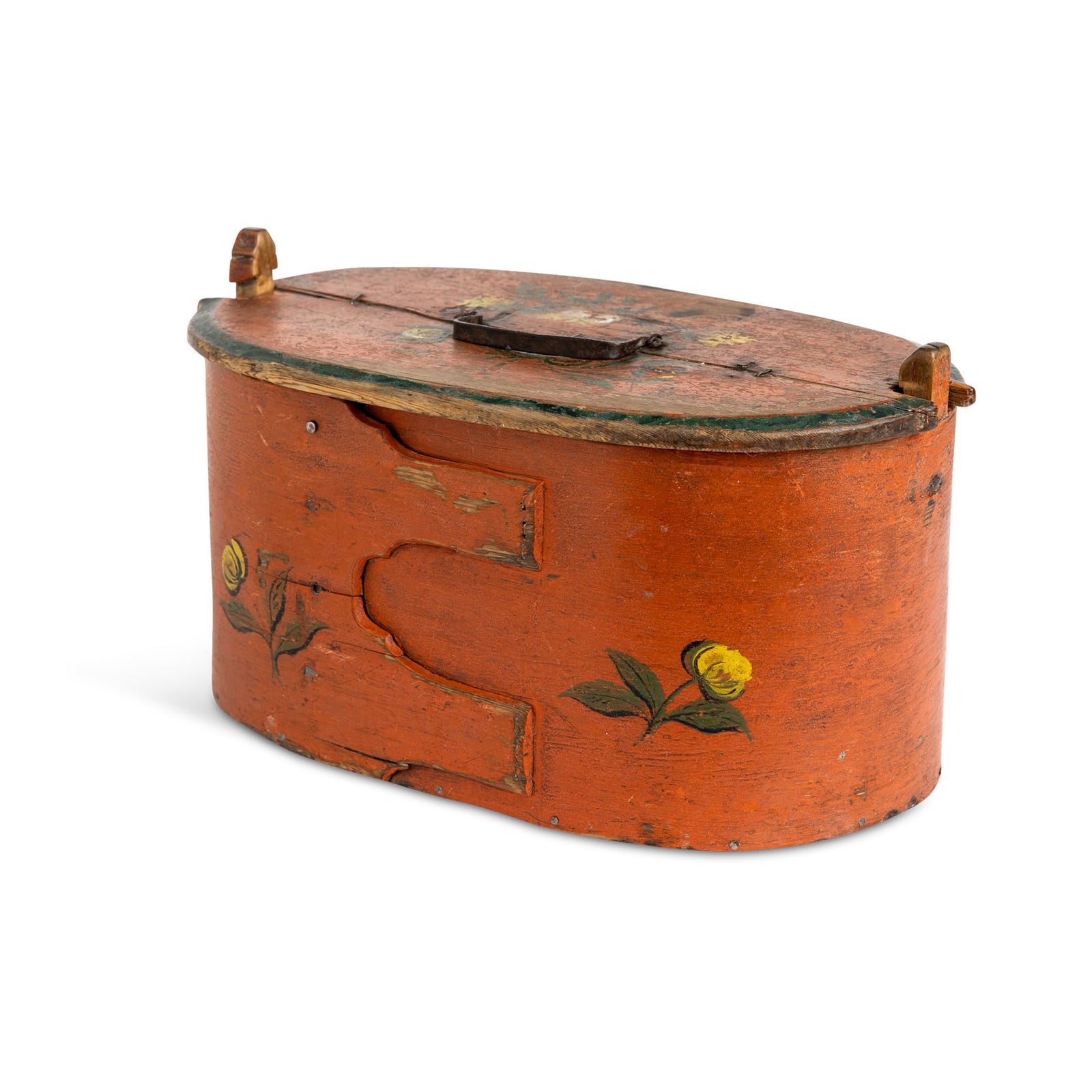 19th c Red Swedish Box Eleish Van Breems Home