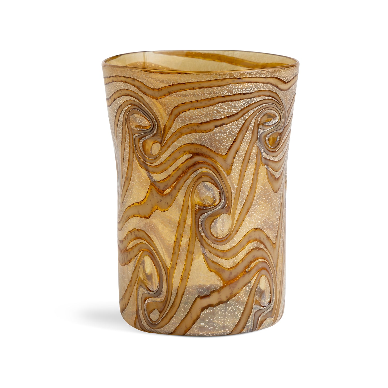 Wild Collection Tumbler Amber With Mixed Pattern Eleish Van Breems Home