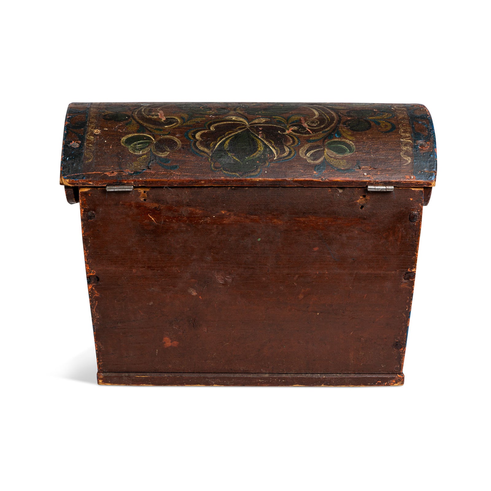 Norwegian Painted Dome Lid Box ROXY Eleish Van Breems Home