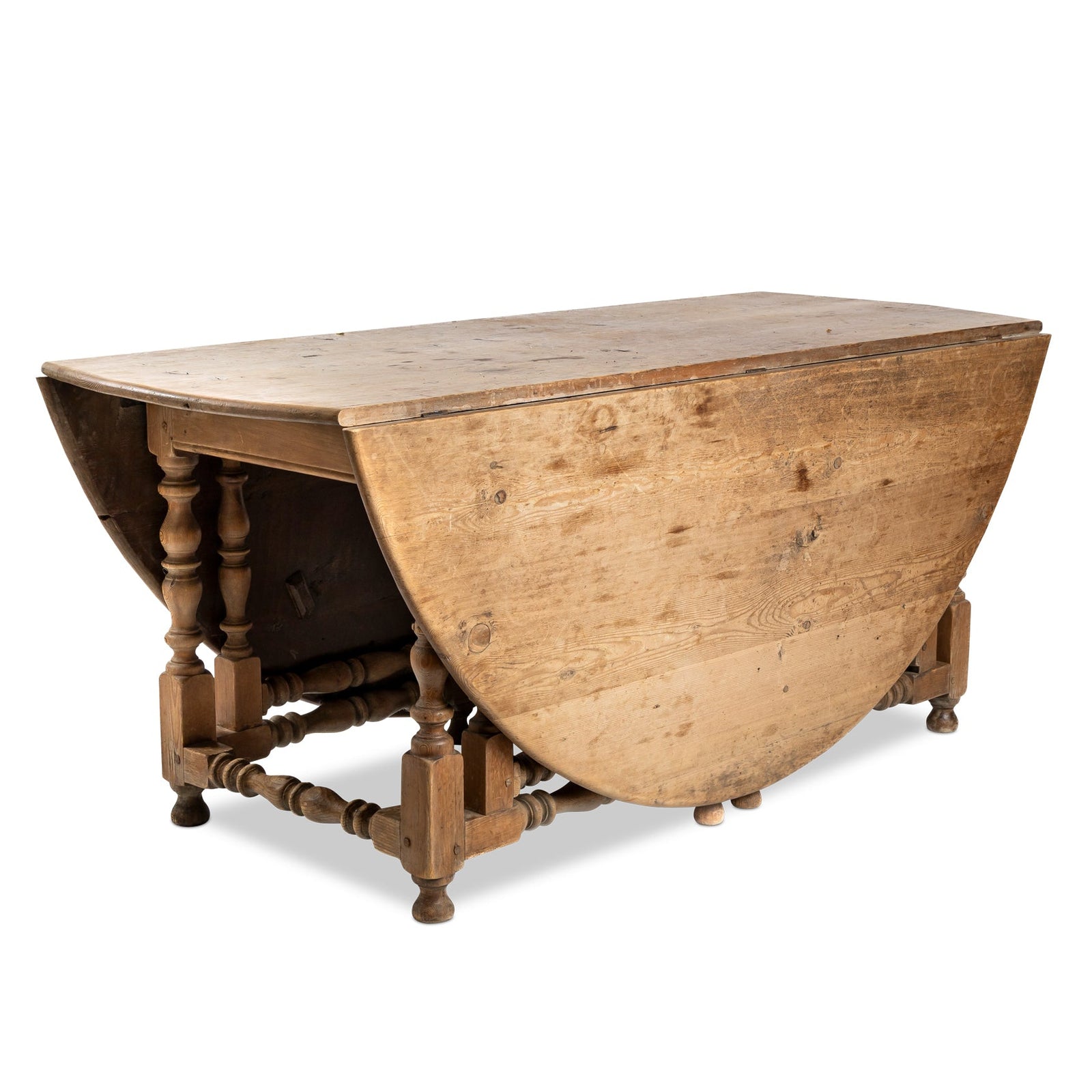 19thc Oval Pine Gate Leg Table Eleish Van Breems Home