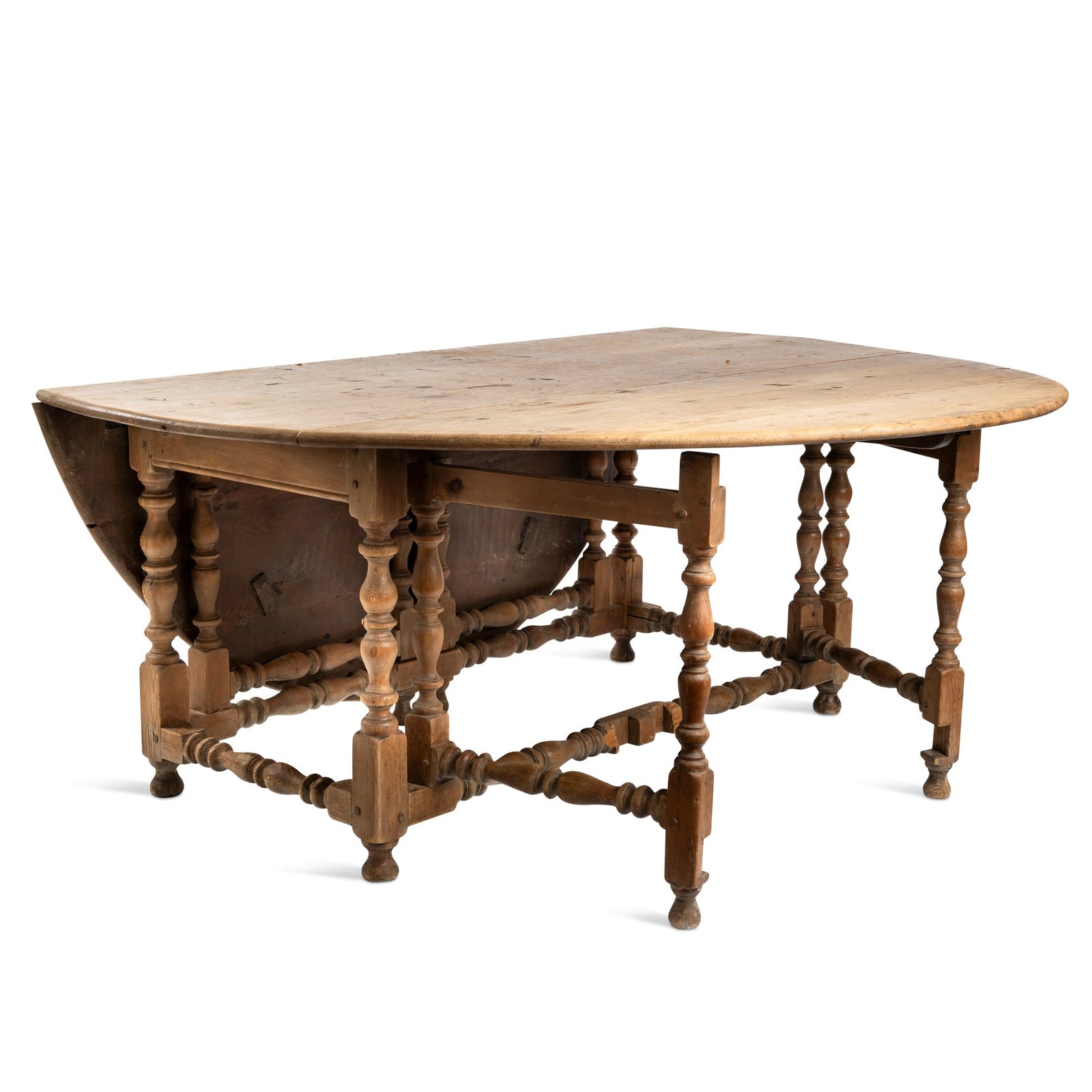 19thc Oval Pine Gate Leg Table Eleish Van Breems Home