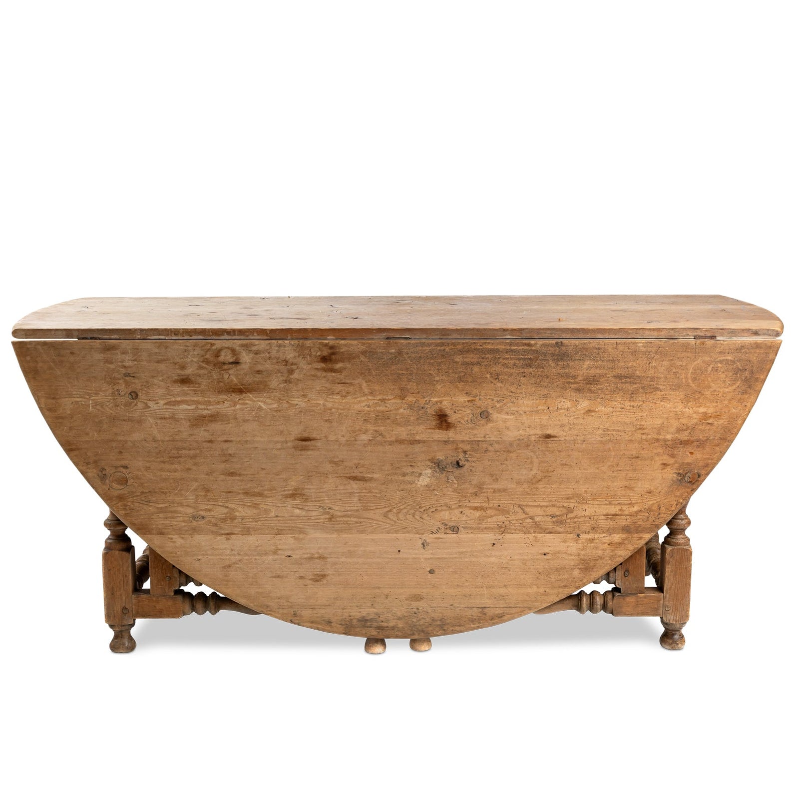 19thc Oval Pine Gate Leg Table Eleish Van Breems Home