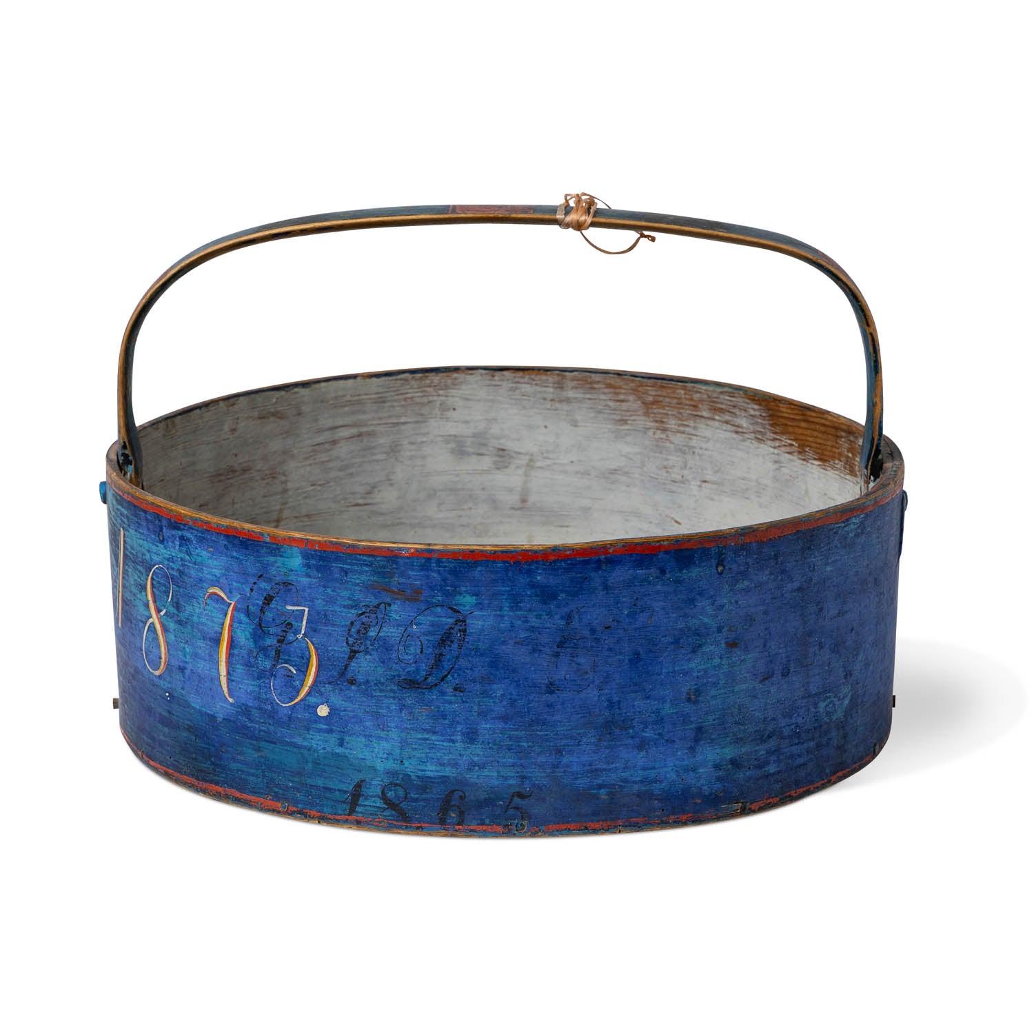 Norwegian Bentwood Basket Dated 1873 Eleish Van Breems Home