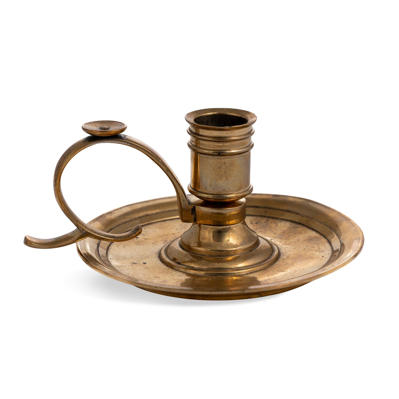 Swedish Brass Candlestick Eleish Van Breems Home