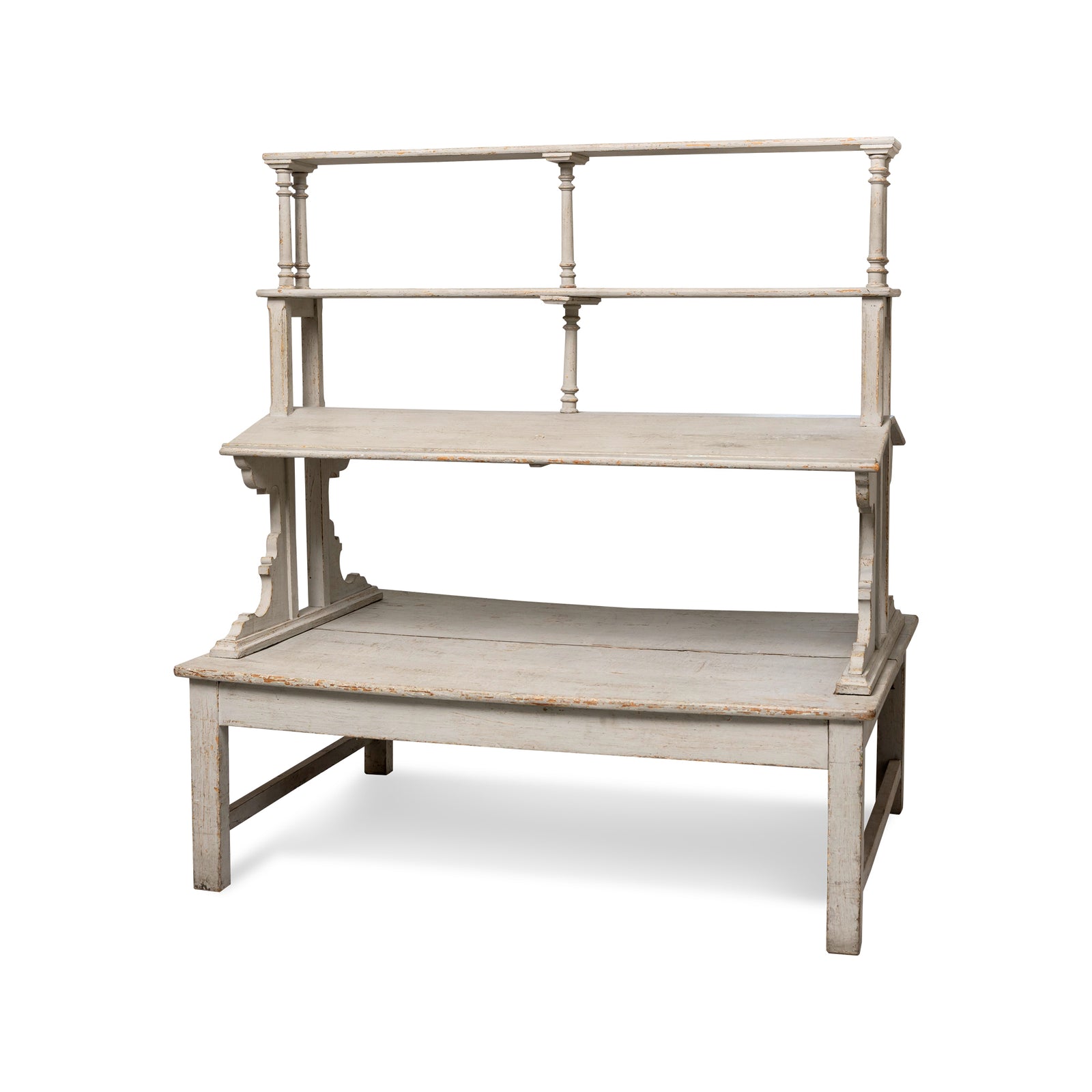 Gustavian Style Edwardian White Book Stand Eleish Van Breems Home