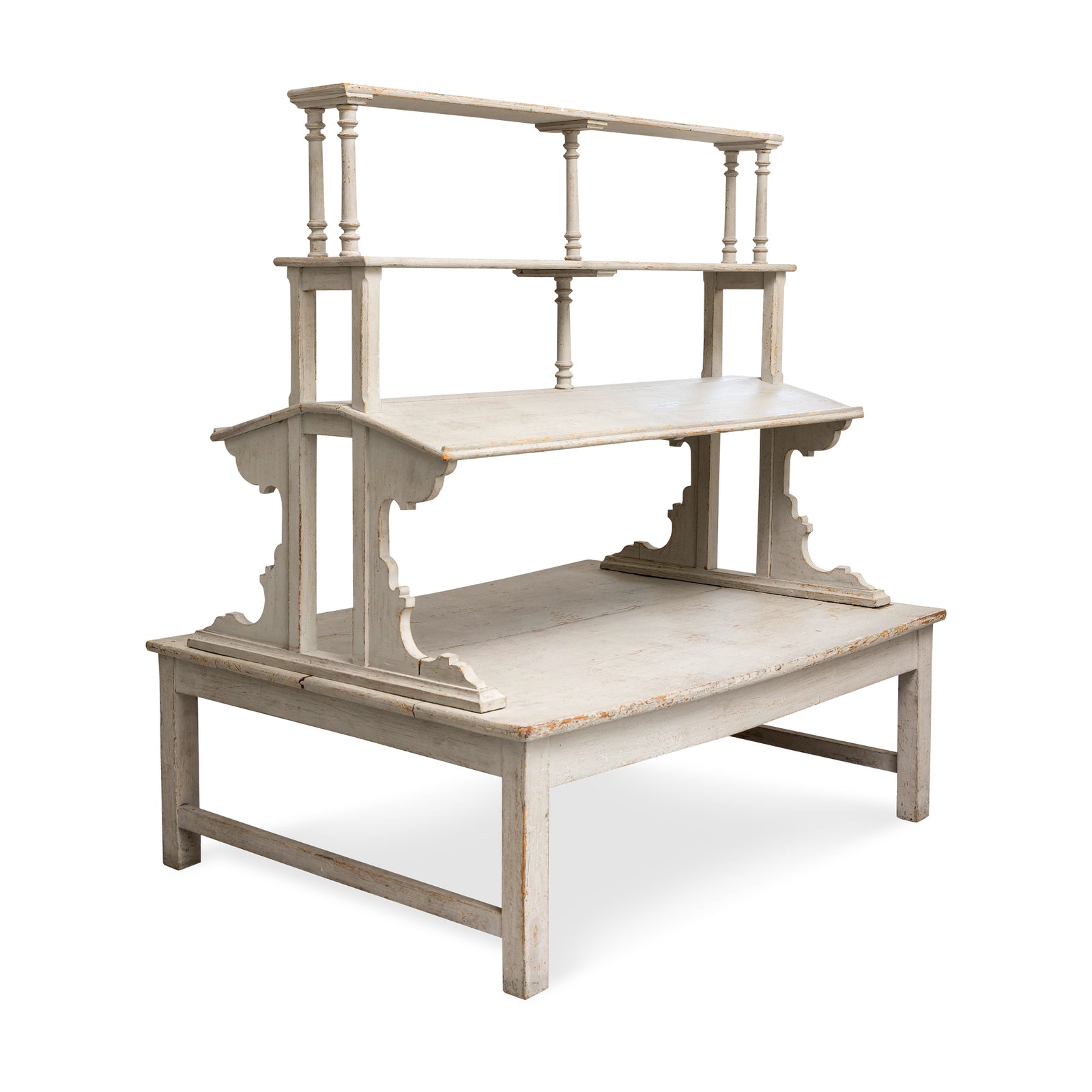 Gustavian Style Edwardian White Book Stand Eleish Van Breems Home