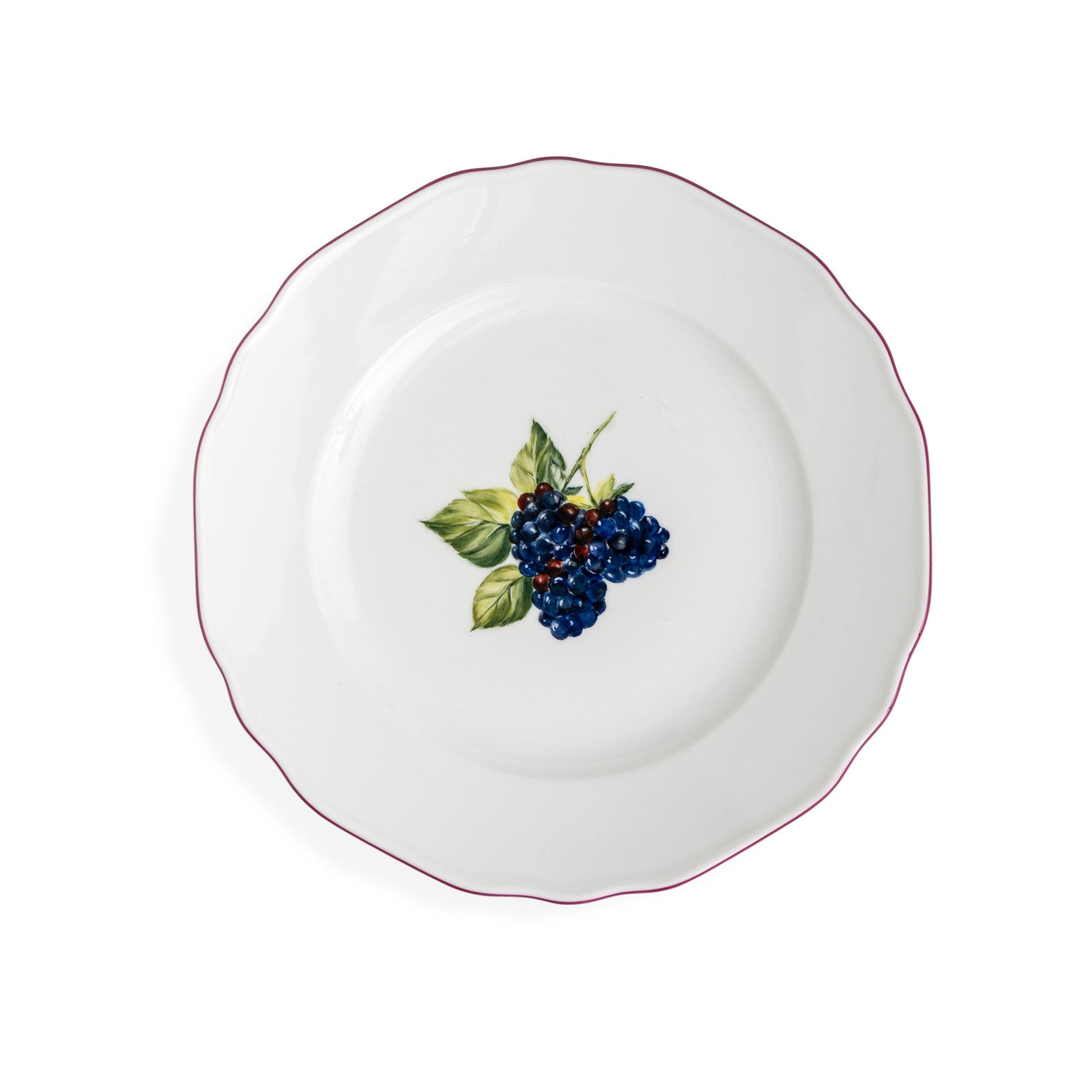 Augarten Botanica Blackberry Dessert Plate 8" Eleish Van Breems Home