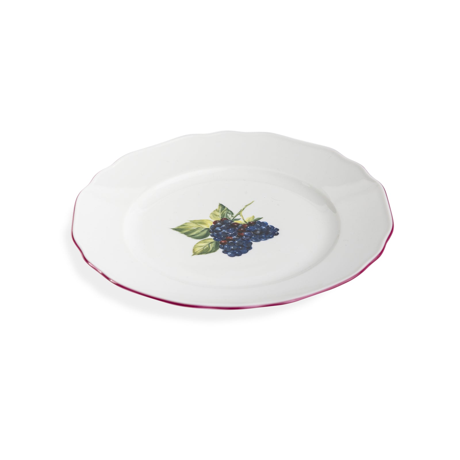 Augarten Botanica Blackberry Dessert Plate 8" Eleish Van Breems Home