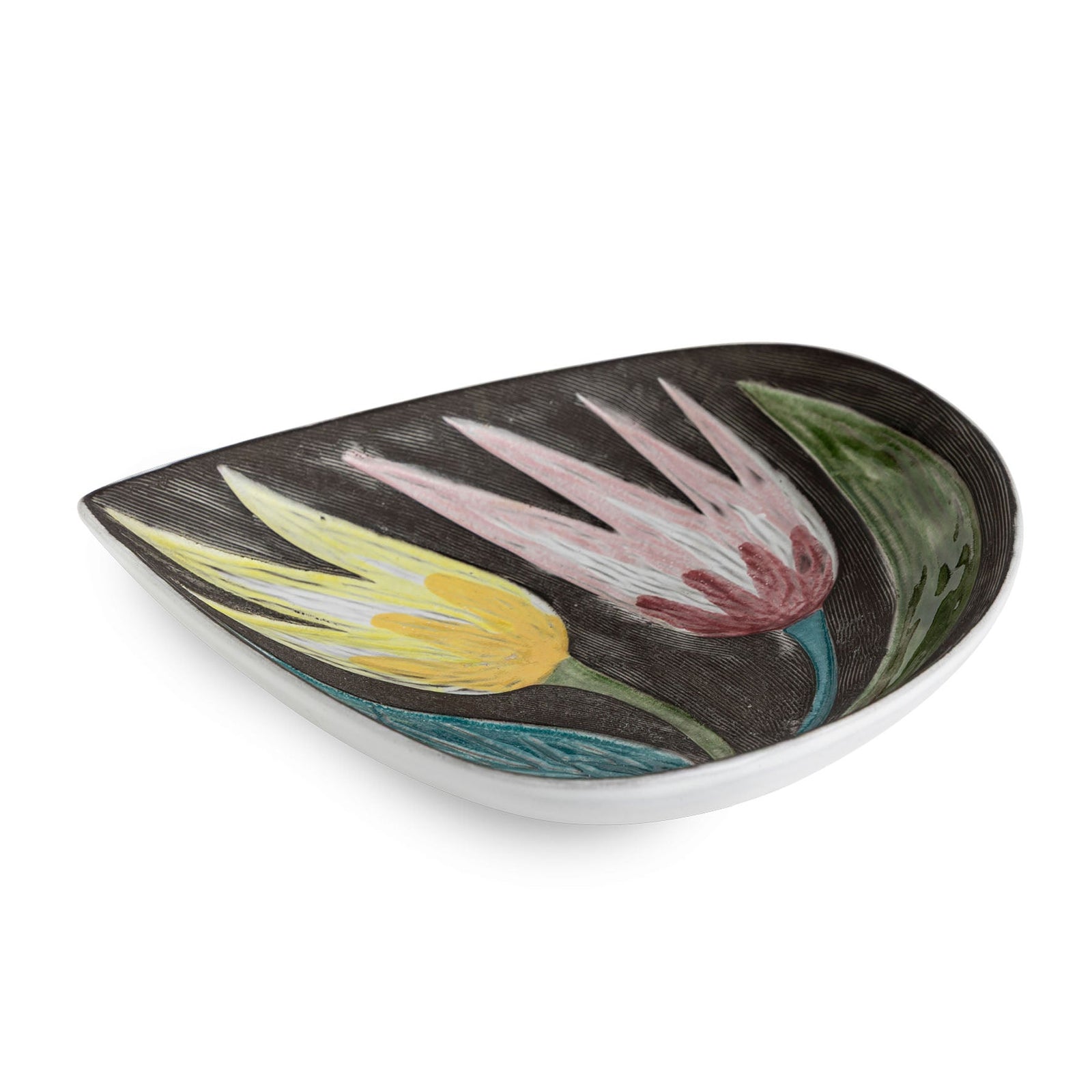 Mid-Century Modern Mari Simmulson for Upsala Ekeby Swedish Ceramic Plate Eleish Van Breems Home