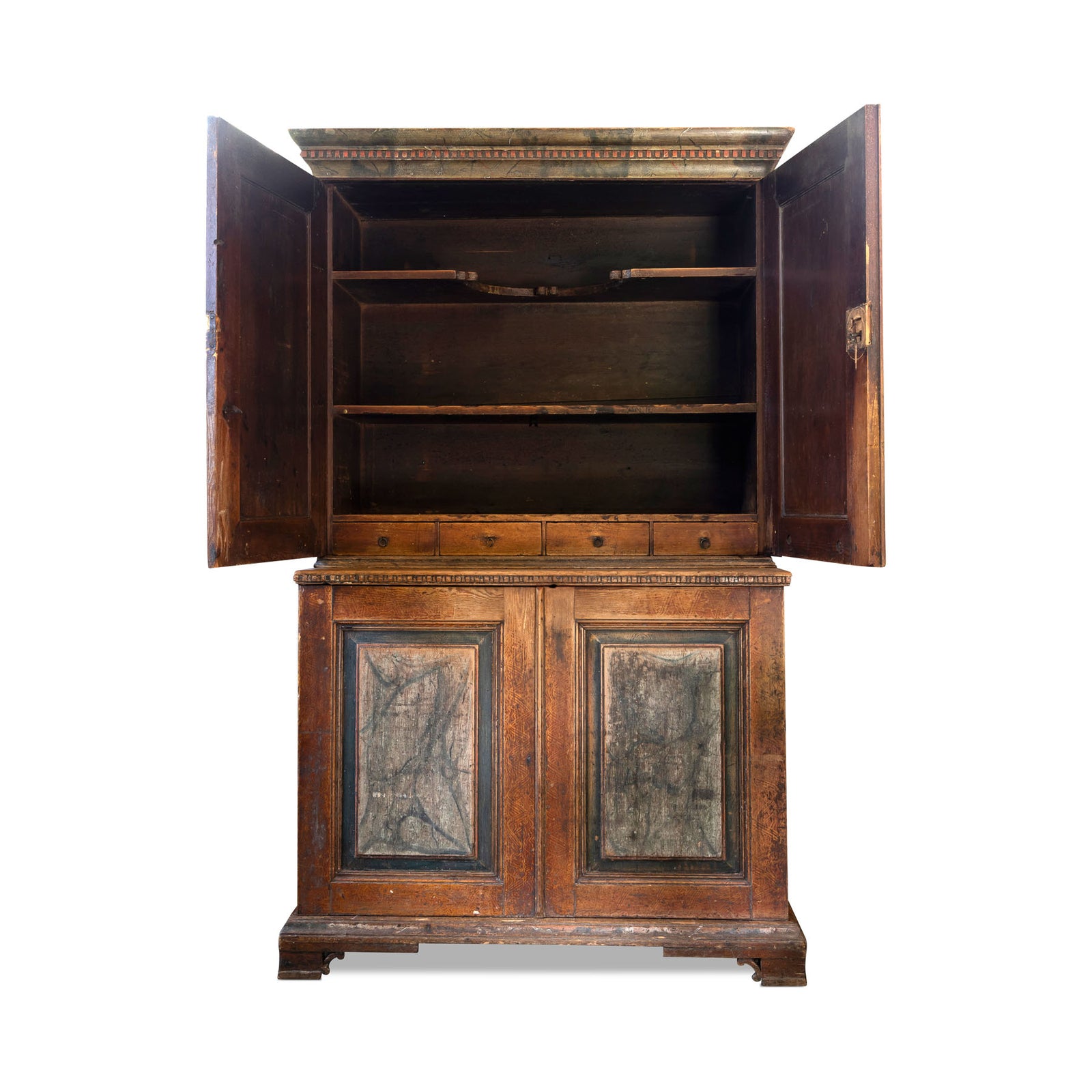 Late 18th C. Swedish Painted Cabinet Eleish Van Breems Home