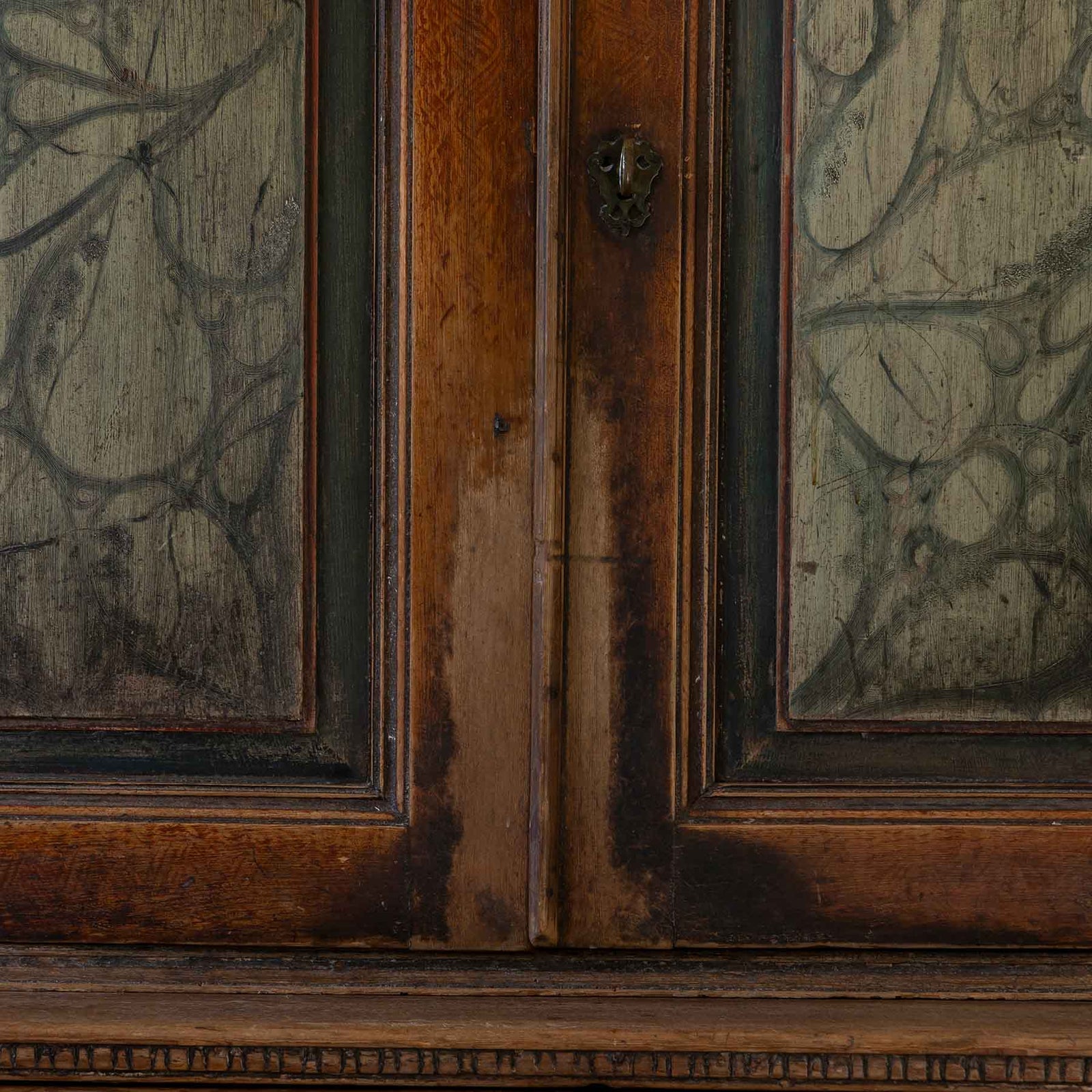 Late 18th C. Swedish Painted Cabinet Eleish Van Breems Home