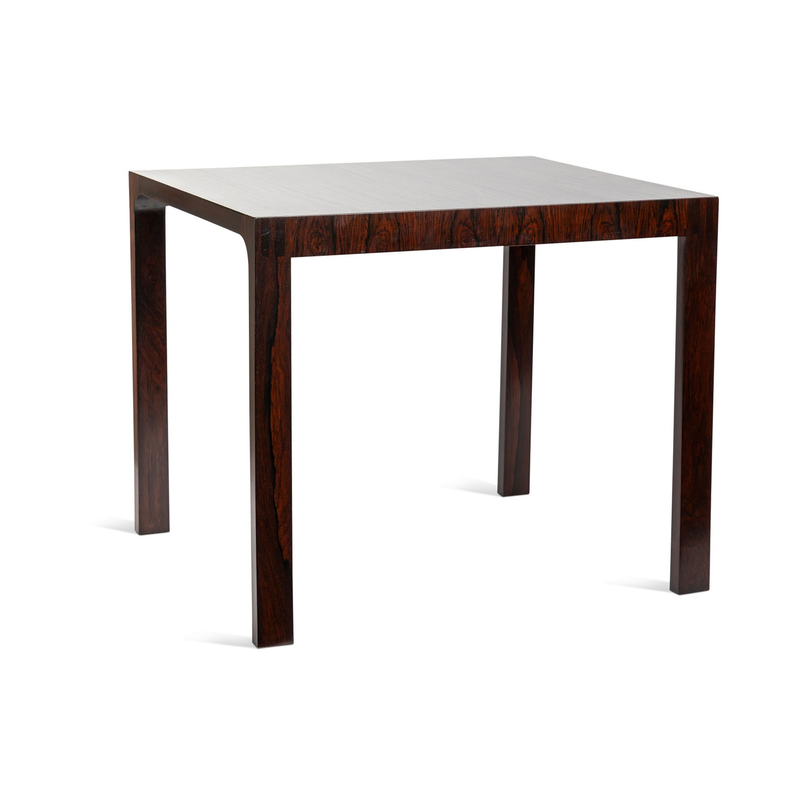 Pair of Leif Jacobsen Square Rosewood Side Tables Eleish Van Breems Home