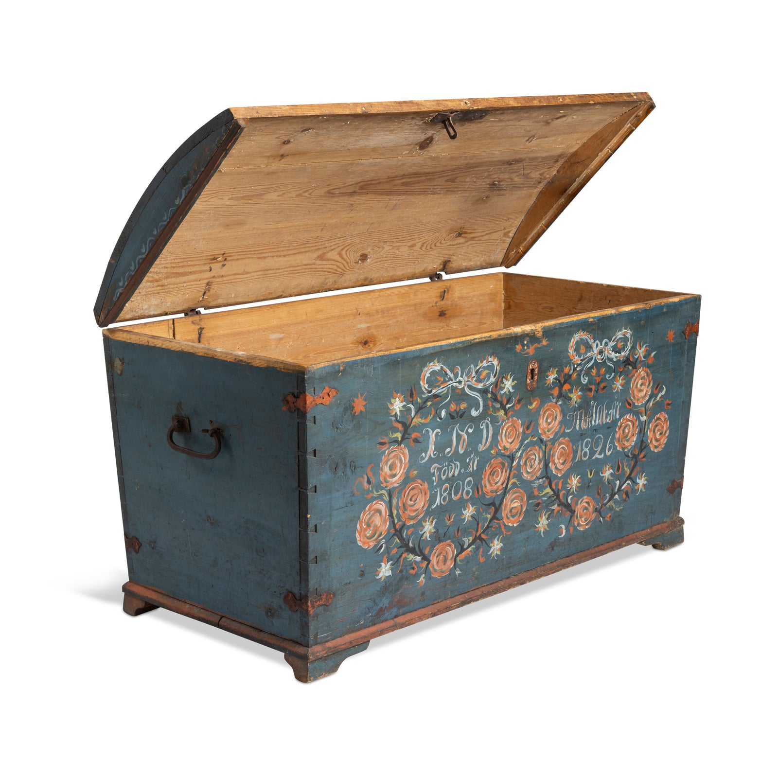 Swedish Blue Domed Trunk Eleish Van Breems Home