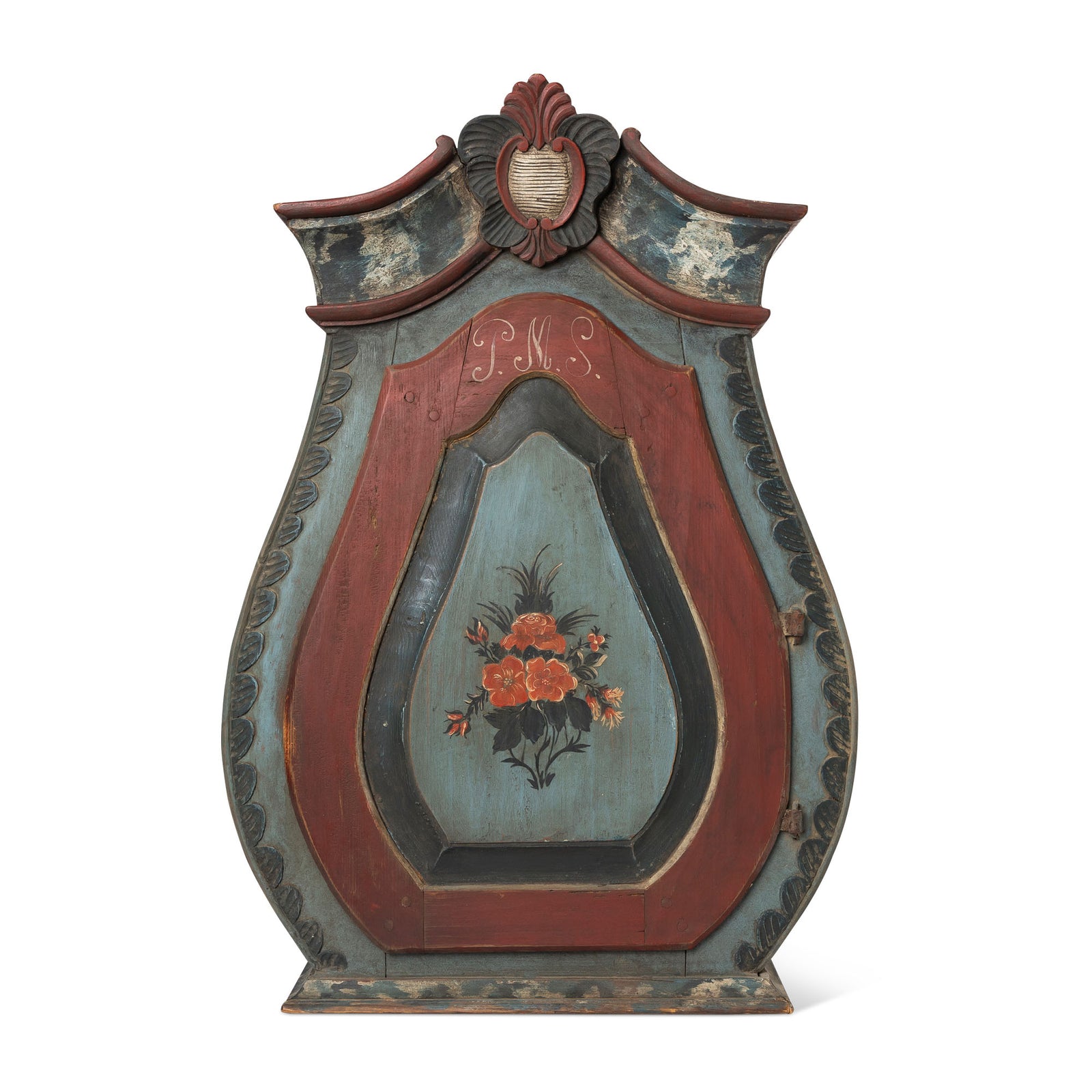 Scandinavian Painted Pine Hanging Cupboard, 19th C Eleish Van Breems Home