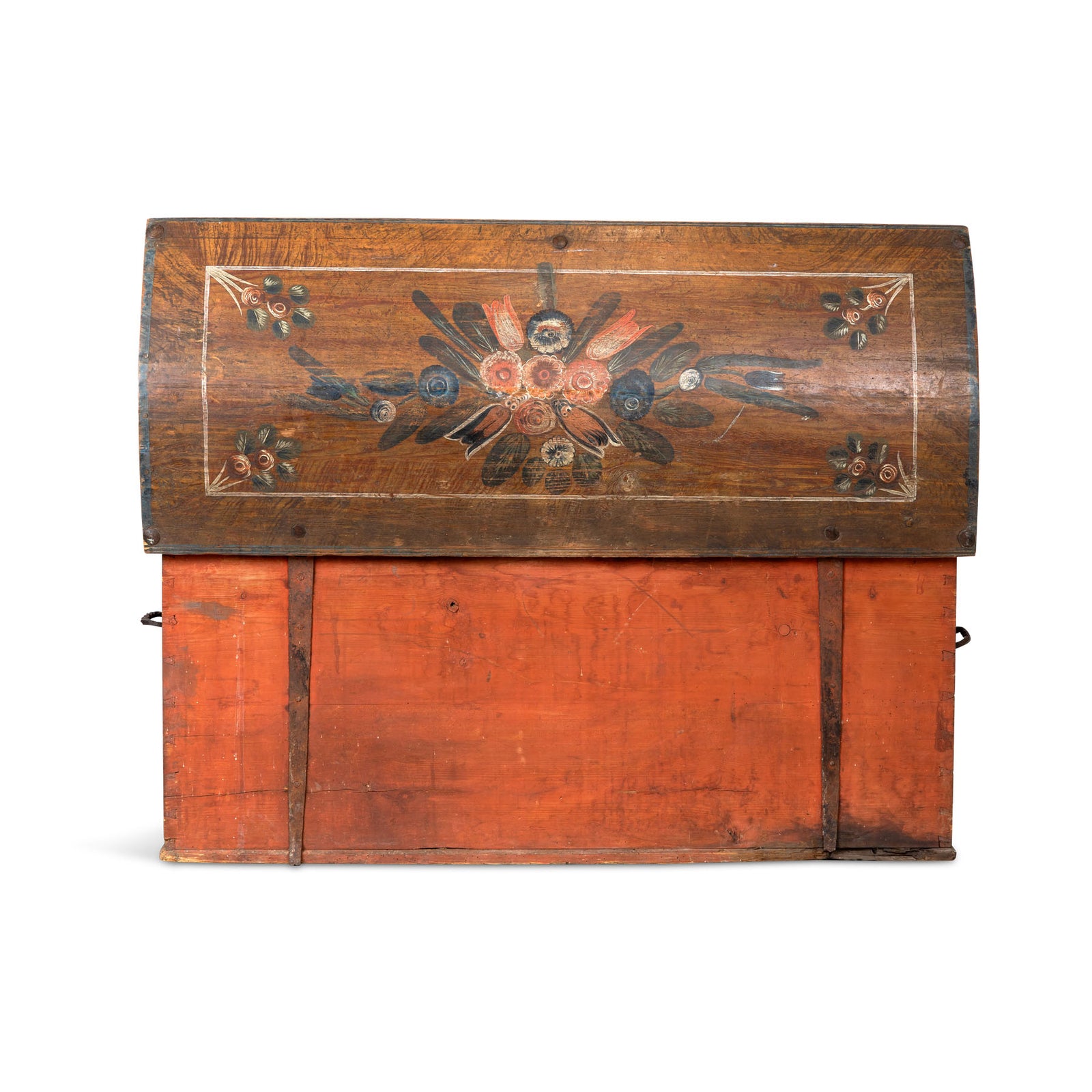 Early 19th C. Hand Painted Swedish Trunk