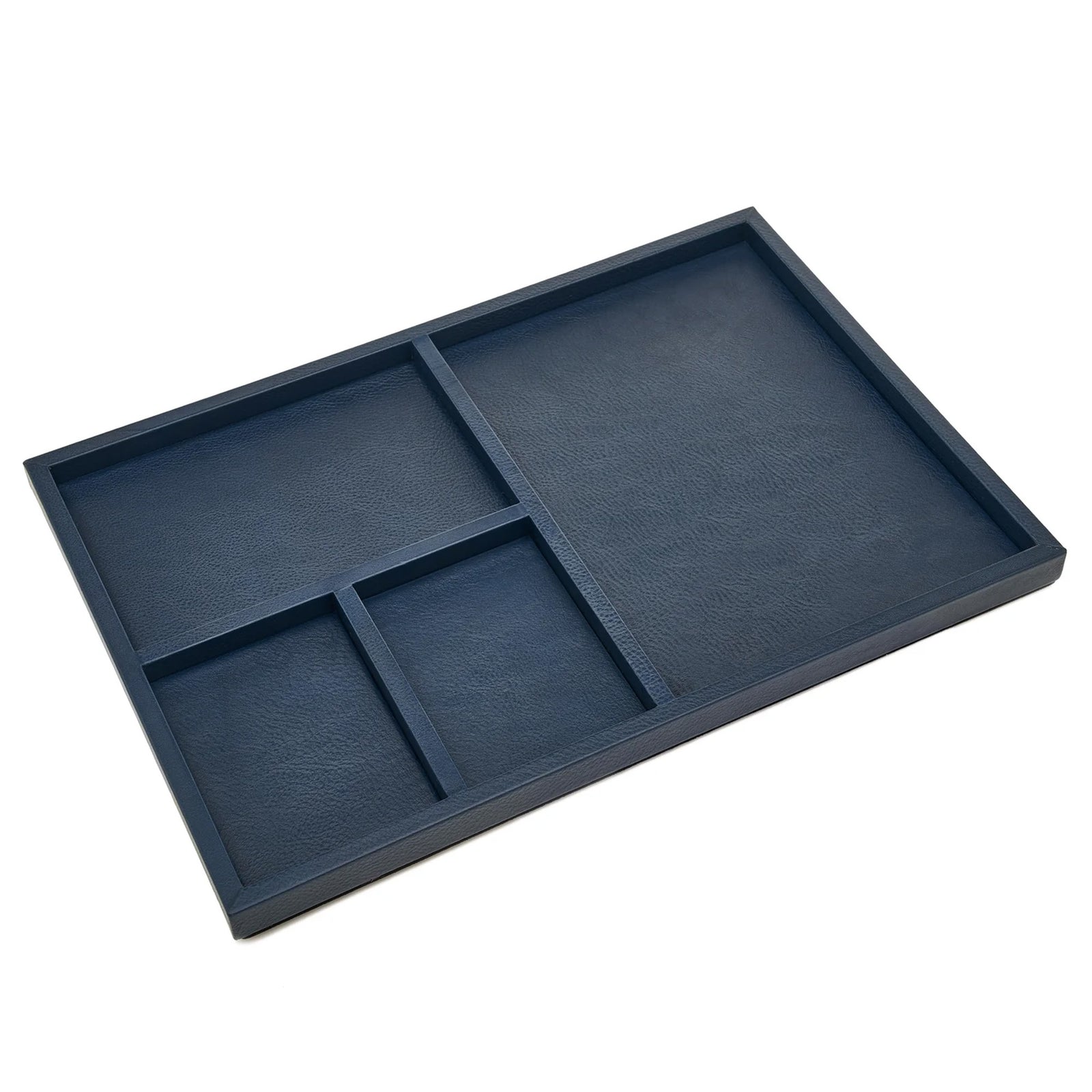 Cowhide Canteen Tray, Blu Oltremare Eleish Van Breems Home