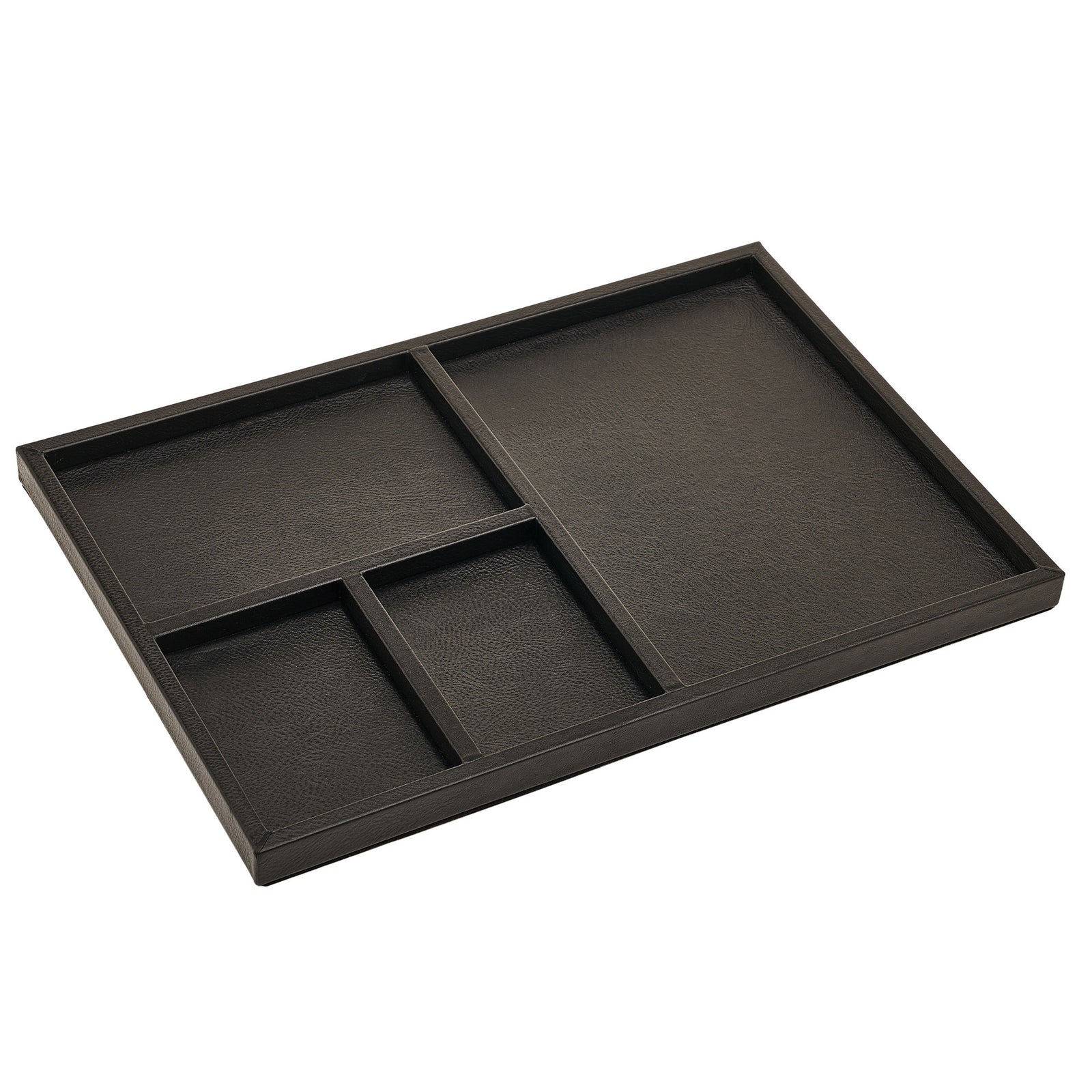 Cowhide Canteen Tray, Nero Eleish Van Breems Home